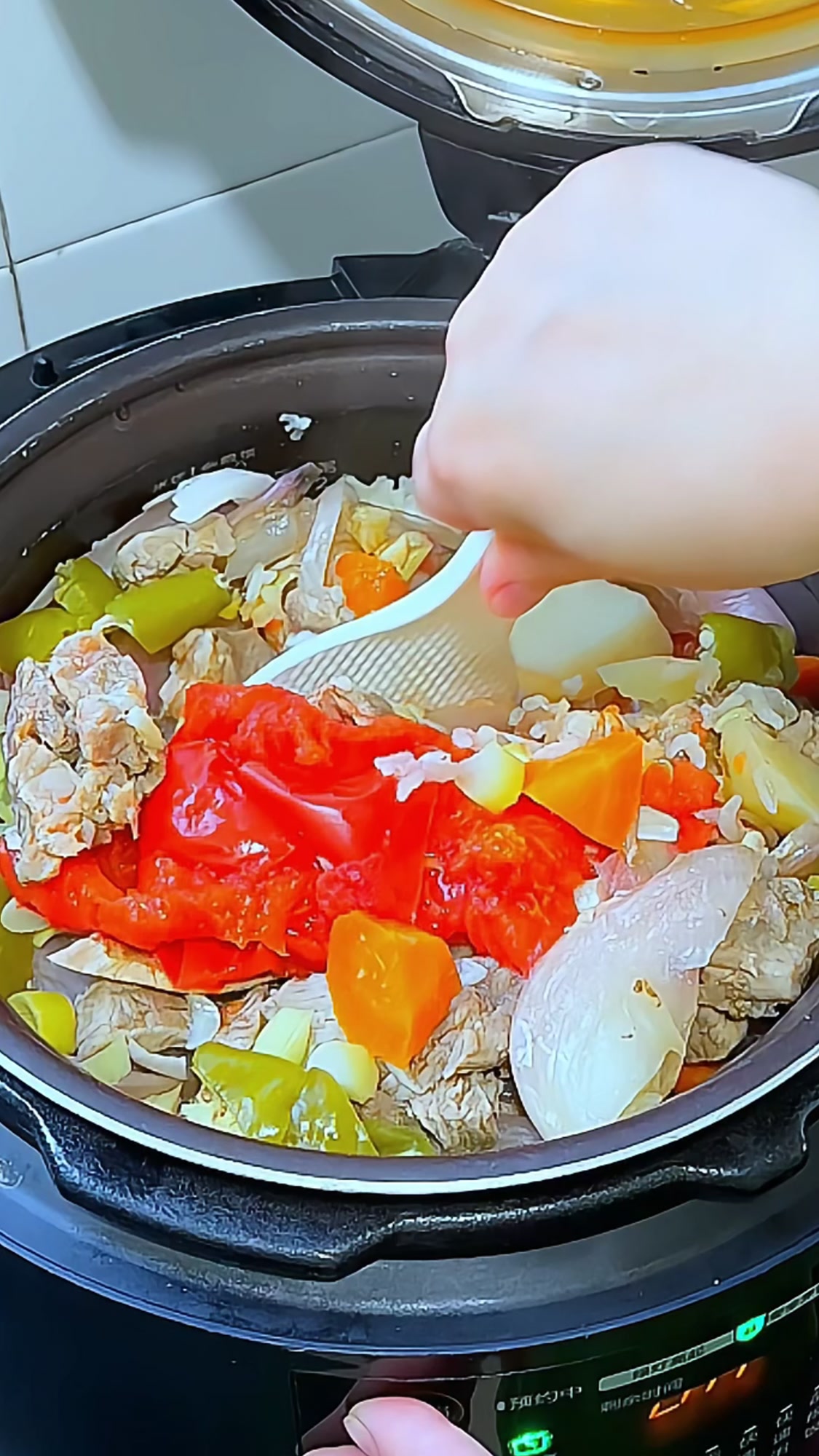 电饭锅土豆牛肉炖大米——懒人一锅出食谱 电饭锅一键搞定!