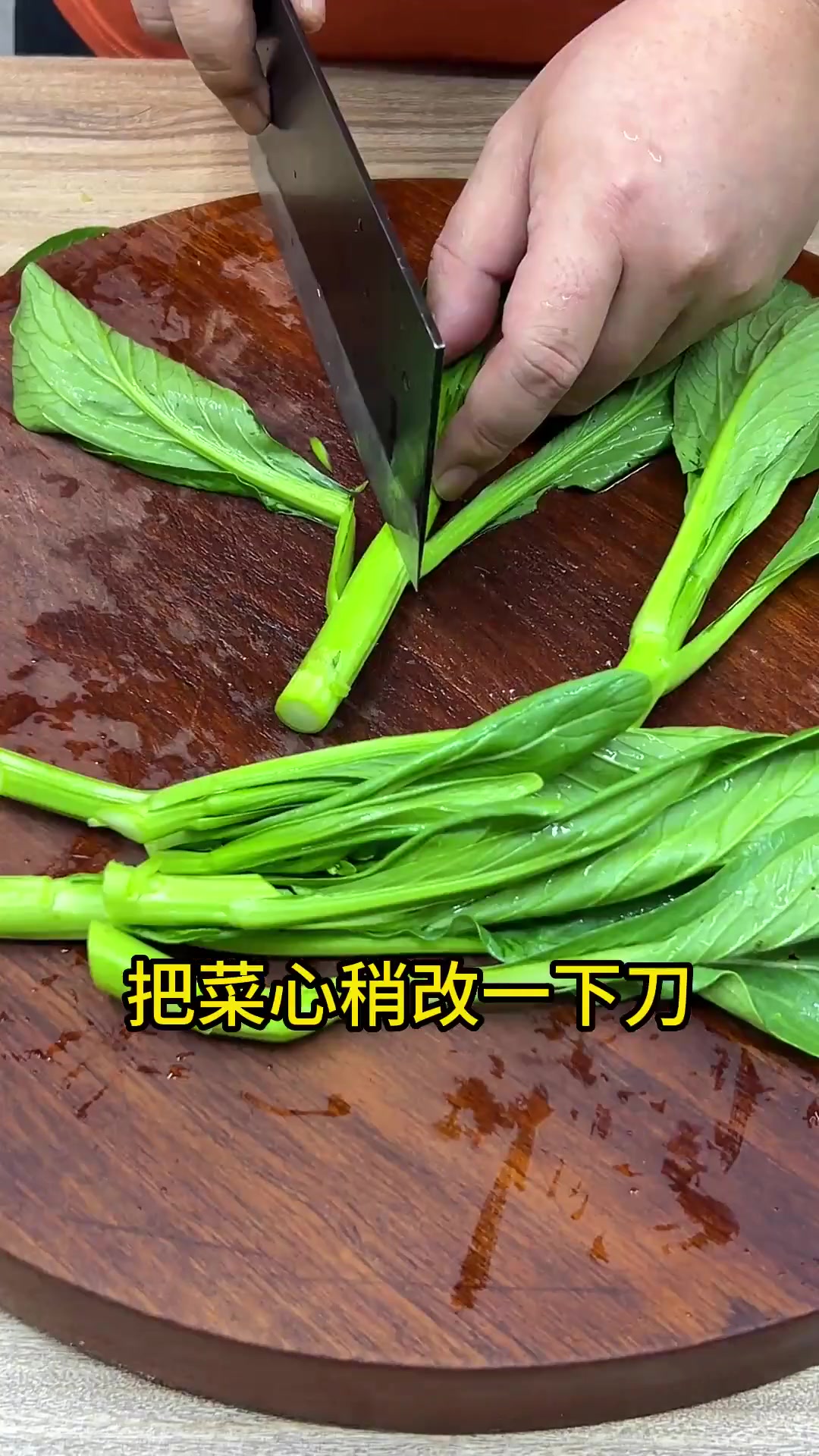 肉沫菜心,这样做菜心爽脆下饭真的很赞