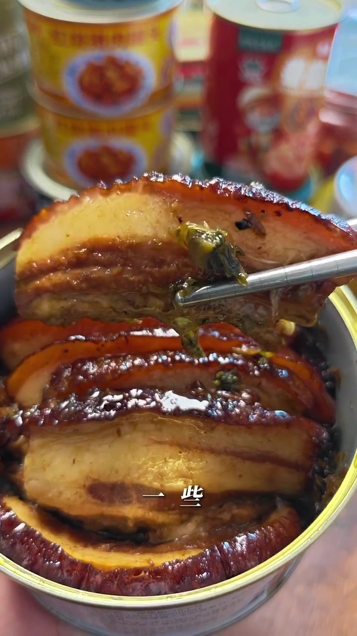 试吃16元冬菜扣肉罐头,性价比拉满!丨罐头测评