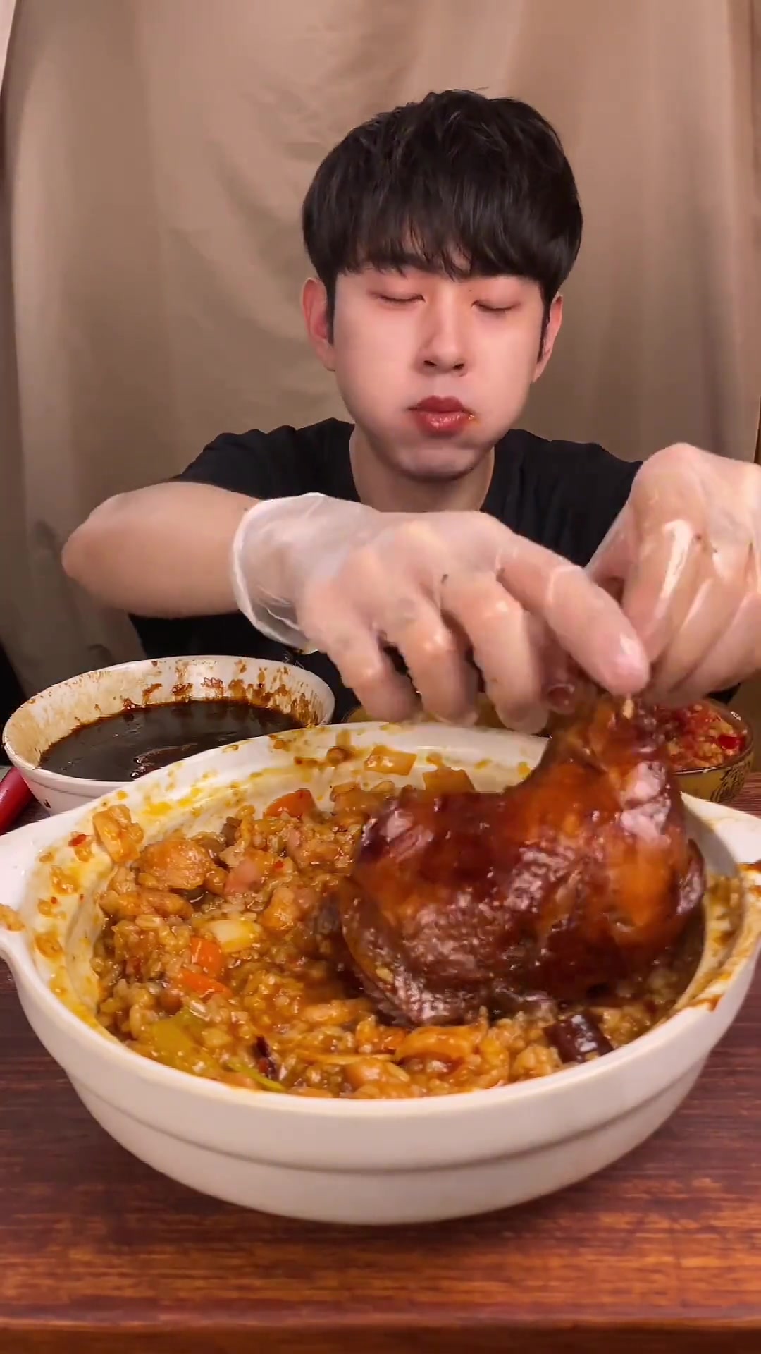 用宫保鸡丁烫个饭!还有可乐大鸡腿!