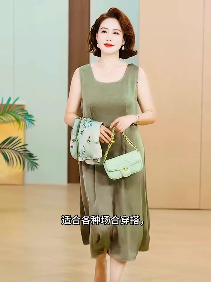 夏装国风连衣裙新中式套装裙子两件套