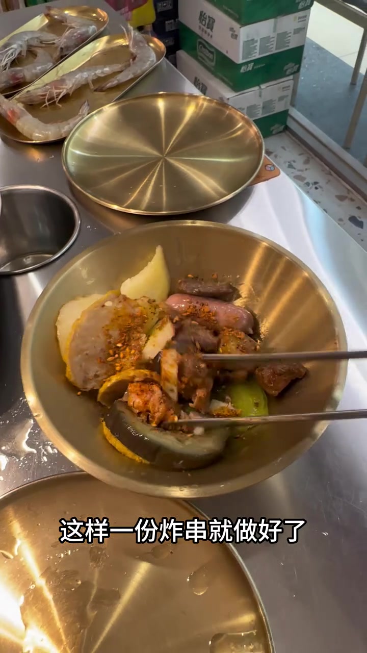 自助烤肉,不会只有我一个人这样吃吧