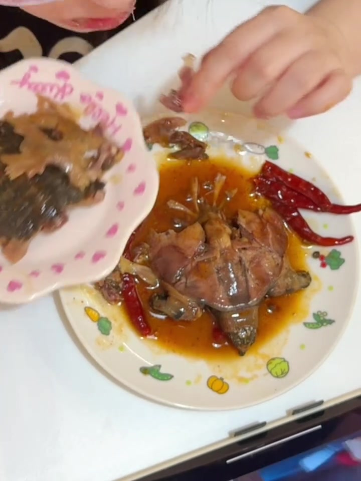 麻辣甲鱼，害怕，但爱吃