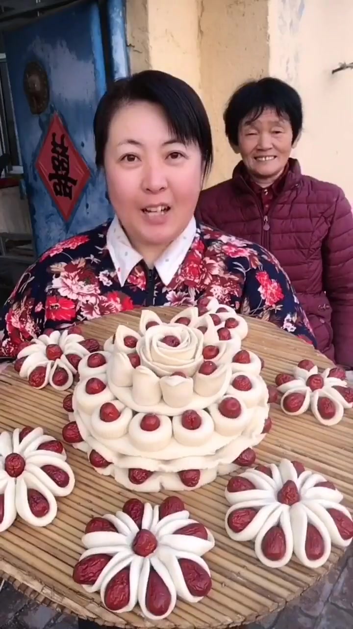 山东过年必做枣花馒头教程来啦，出锅超好吃！