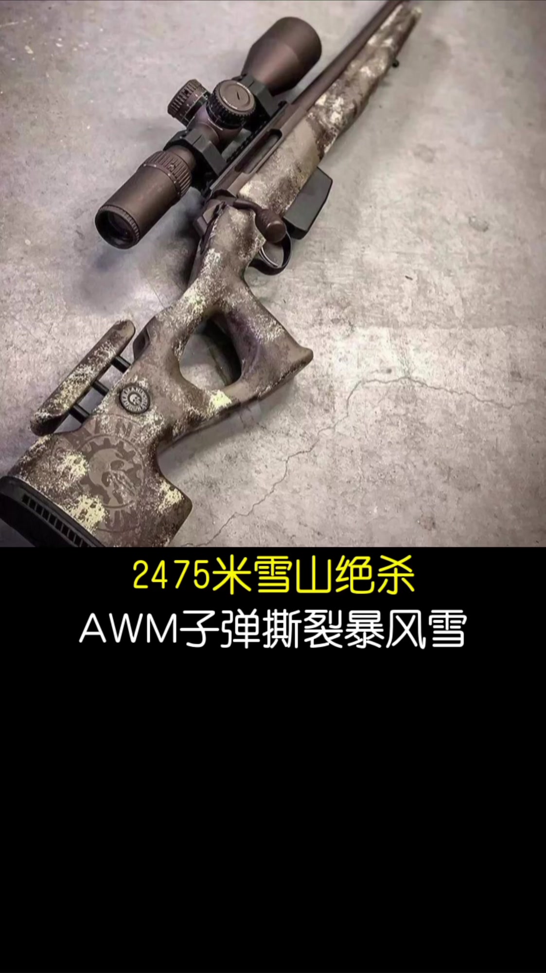 2475米雪山绝杀AWM子弹撕裂暴风雪