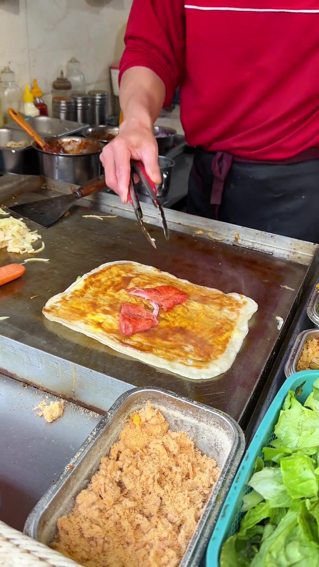 路边摊:扬大农学院杂粮煎饼