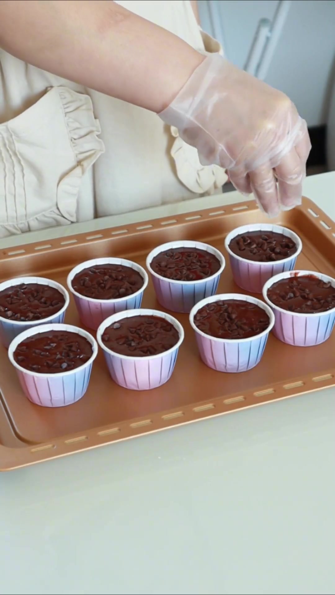 今天做了巧克力马芬蛋糕，做法非常简单很好吃，喜欢的朋友试试吧！