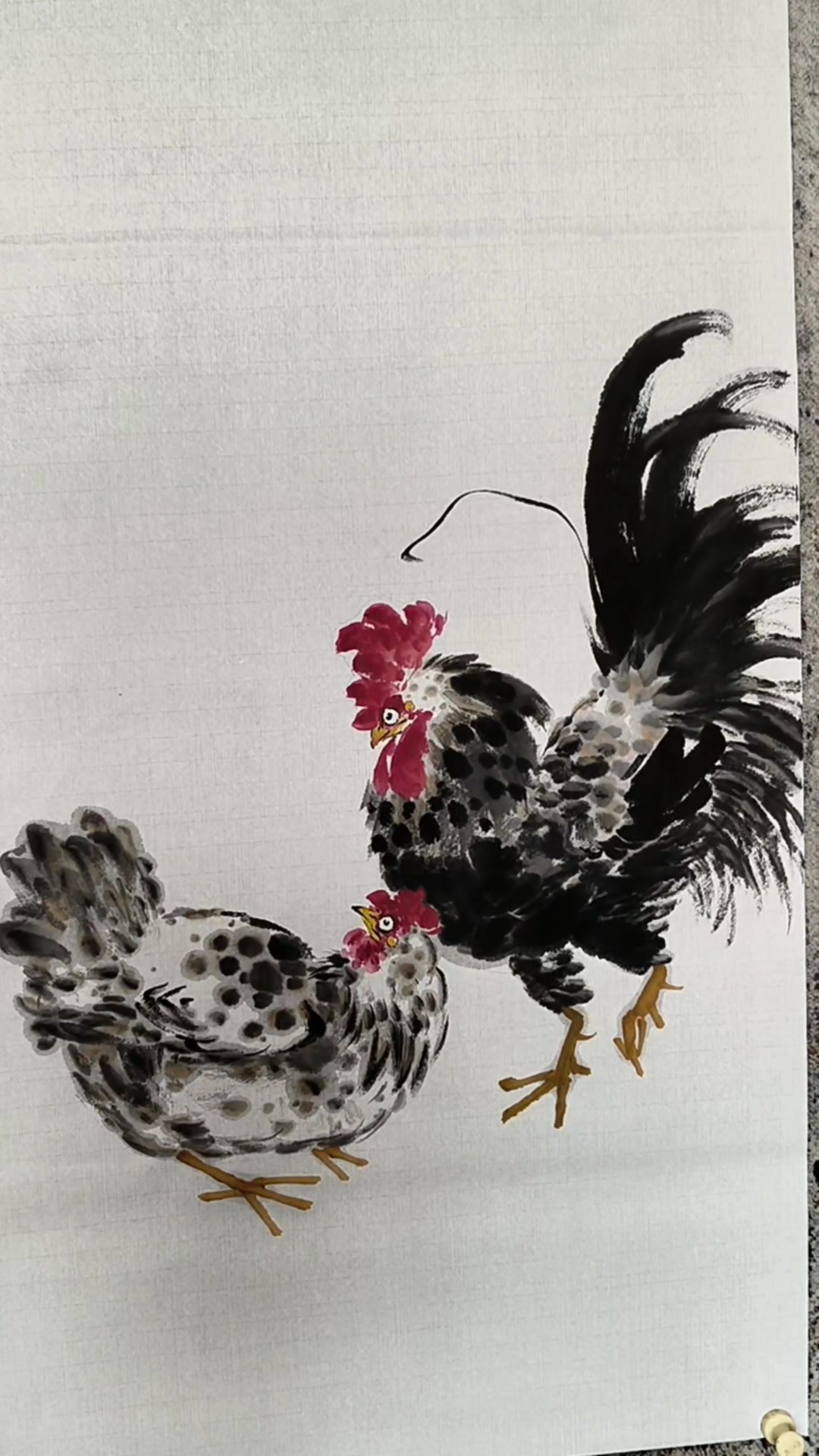 王占海画鸡一绝