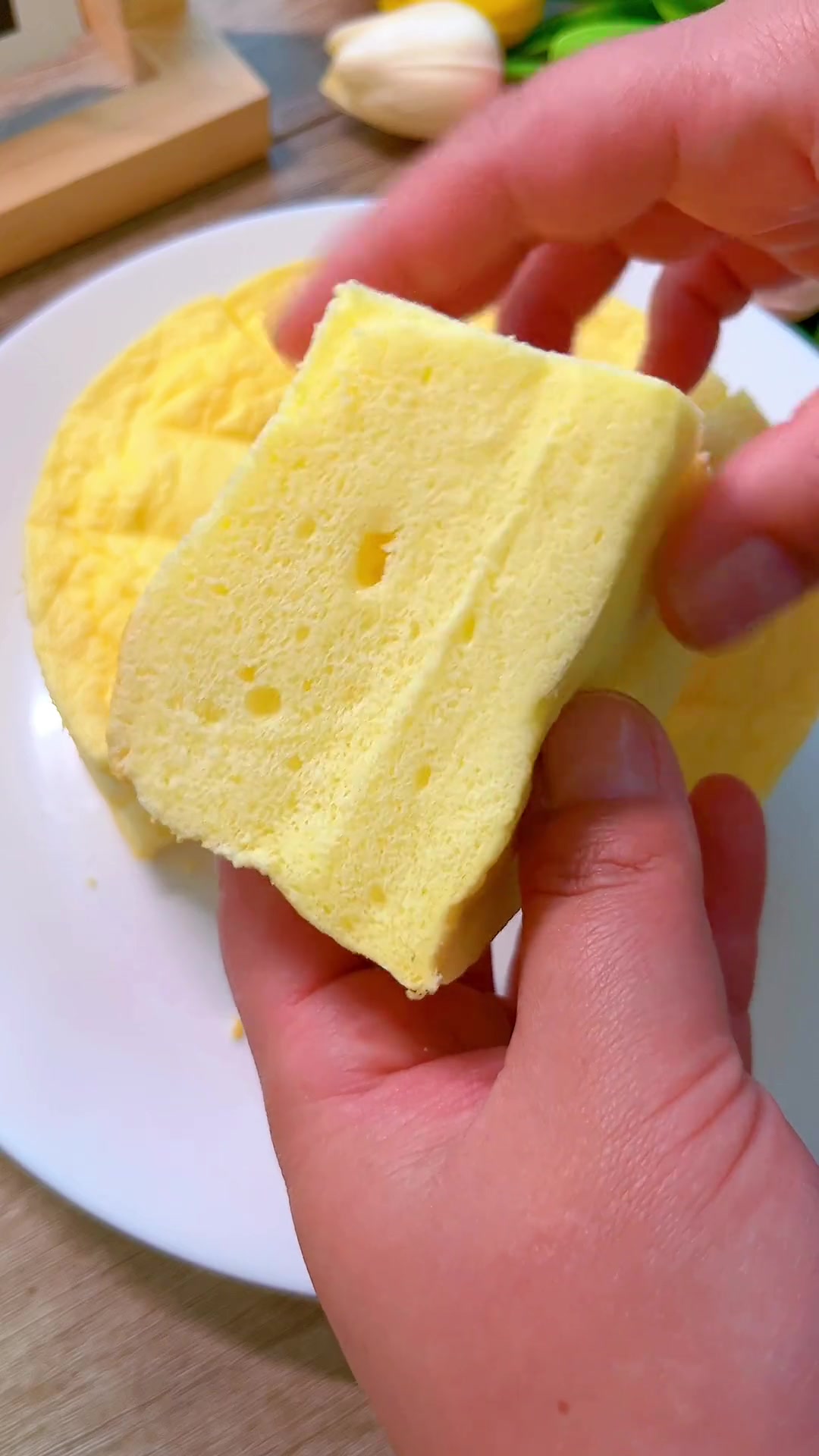 免烤箱家庭版蒸蛋糕,简单易做,细腻绵软不上火