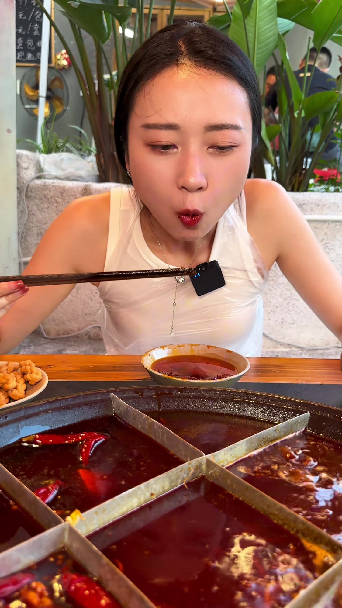 露天坝子吃火锅，享受悠闲下午茶时光