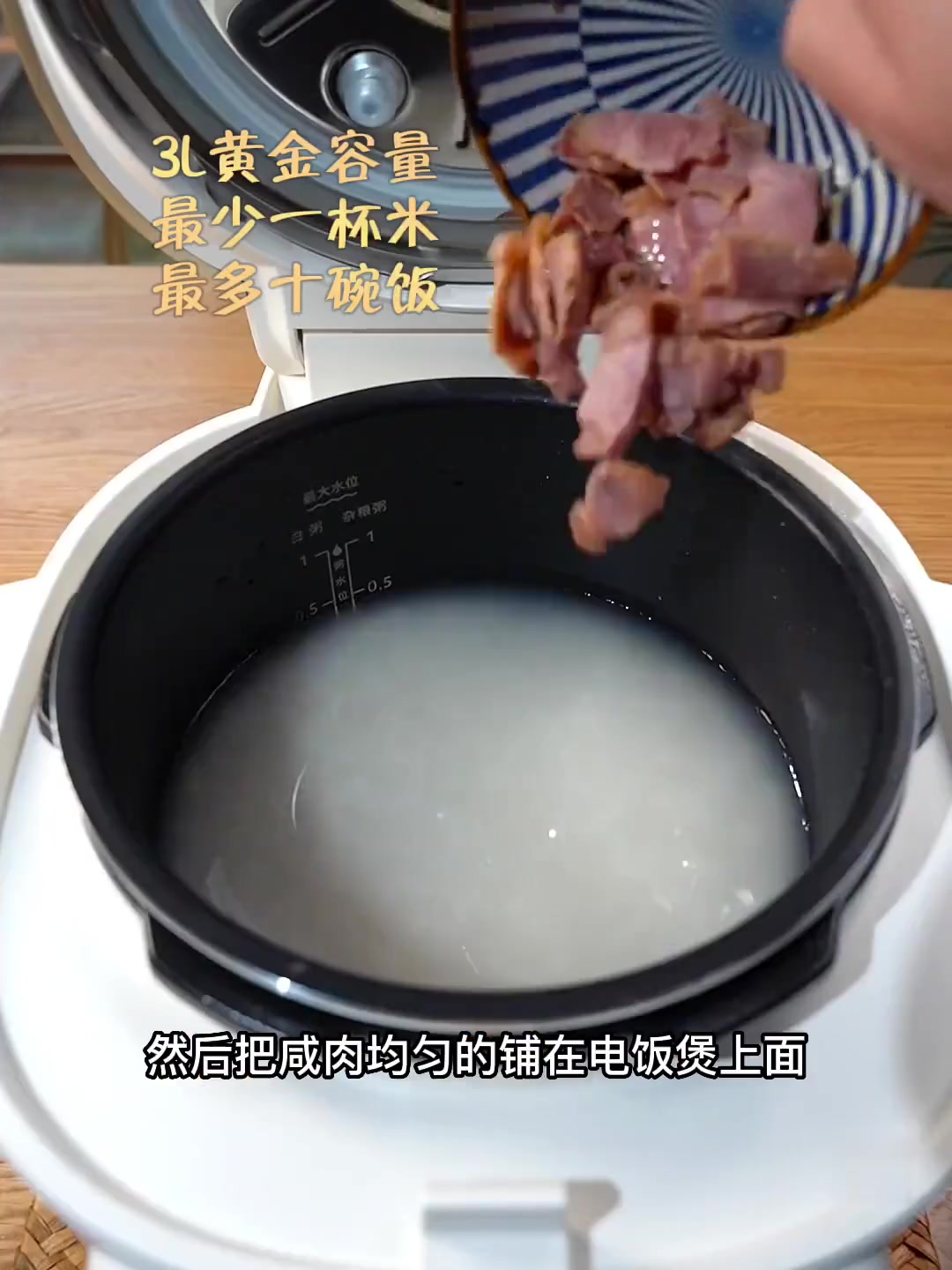 电饭煲咸肉菜饭!懒人料理好简单