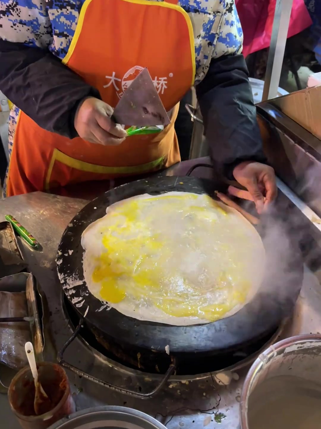奖励真诚的盐城人永远不会吃到有土豆丝和海带还是脆皮的鸡蛋饼