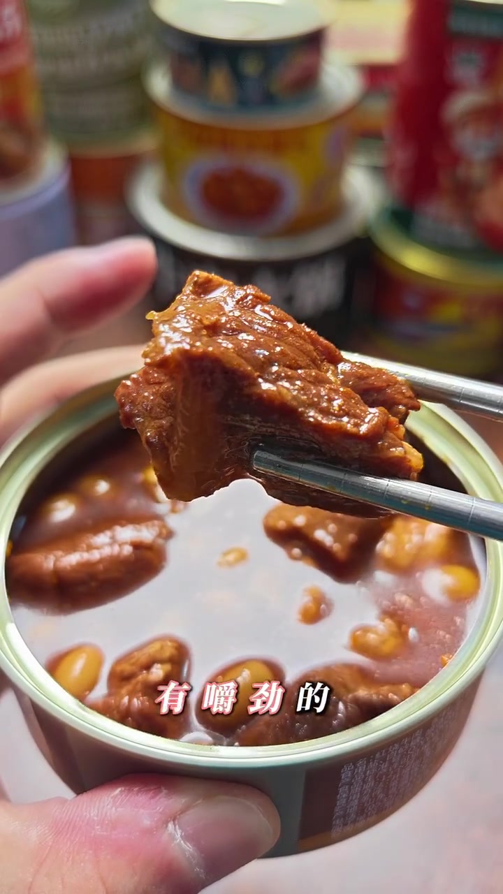 试吃6元红烧牛肉罐头，性价比三层楼那么高！｜罐头测评