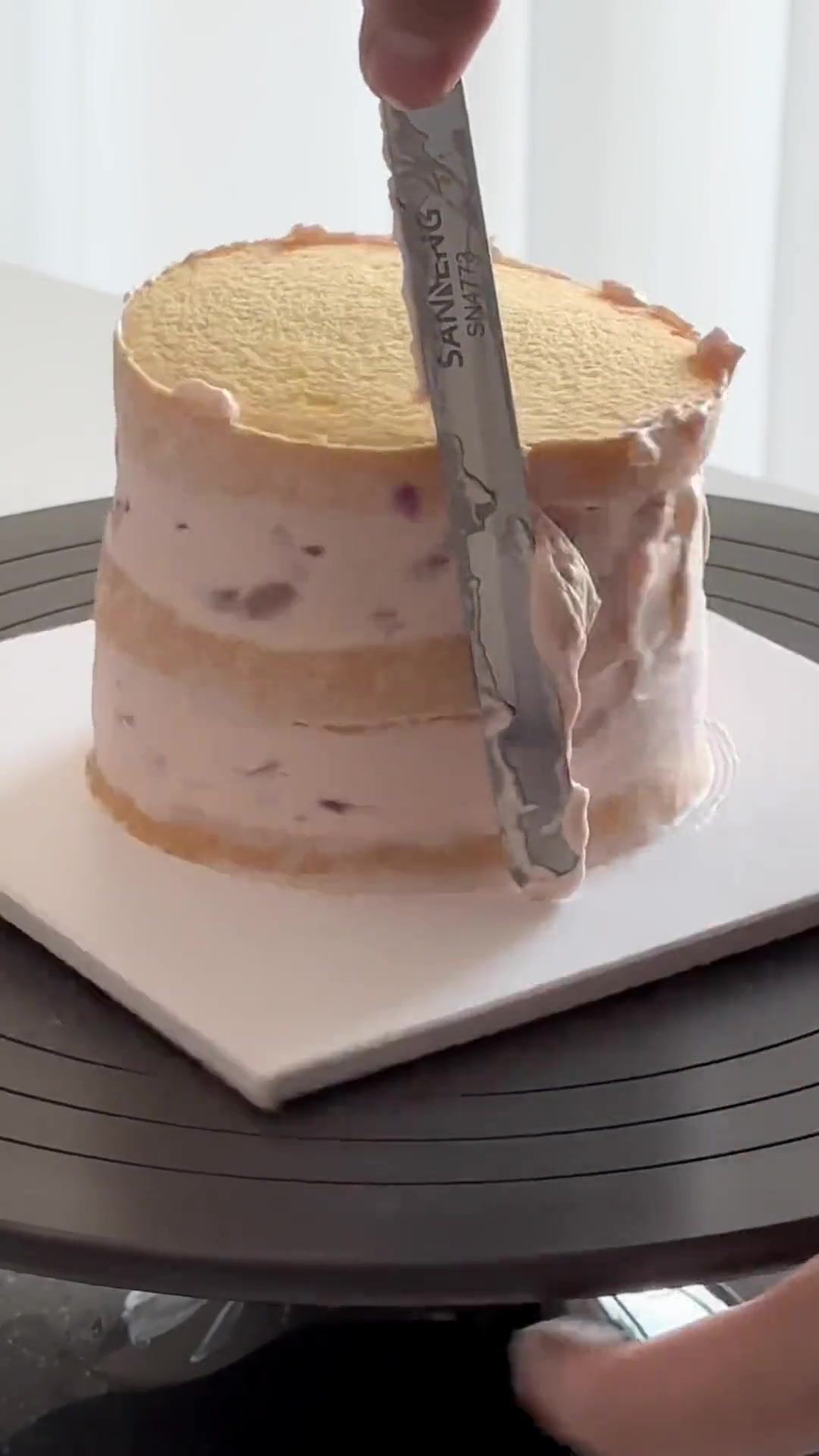 简约涂鸦蛋糕制作过程分享～