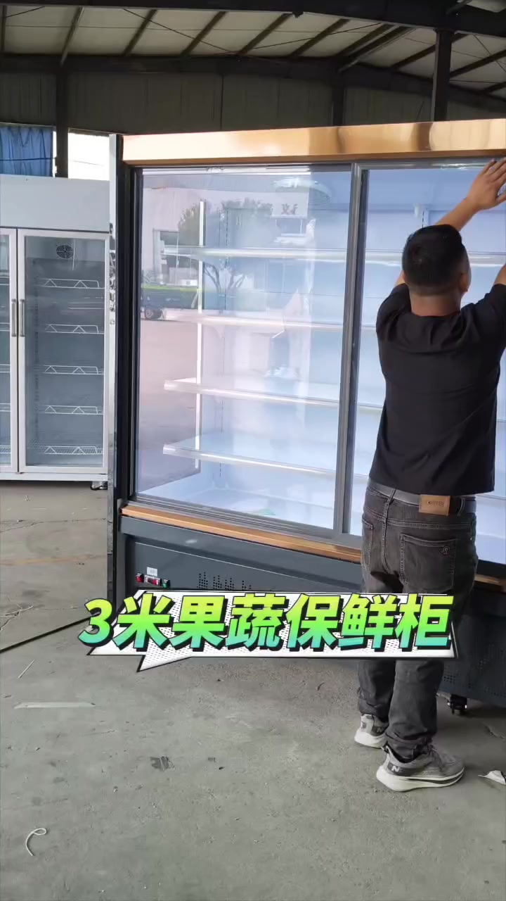 火锅烧烤串串冷藏保鲜水果蔬菜风幕柜