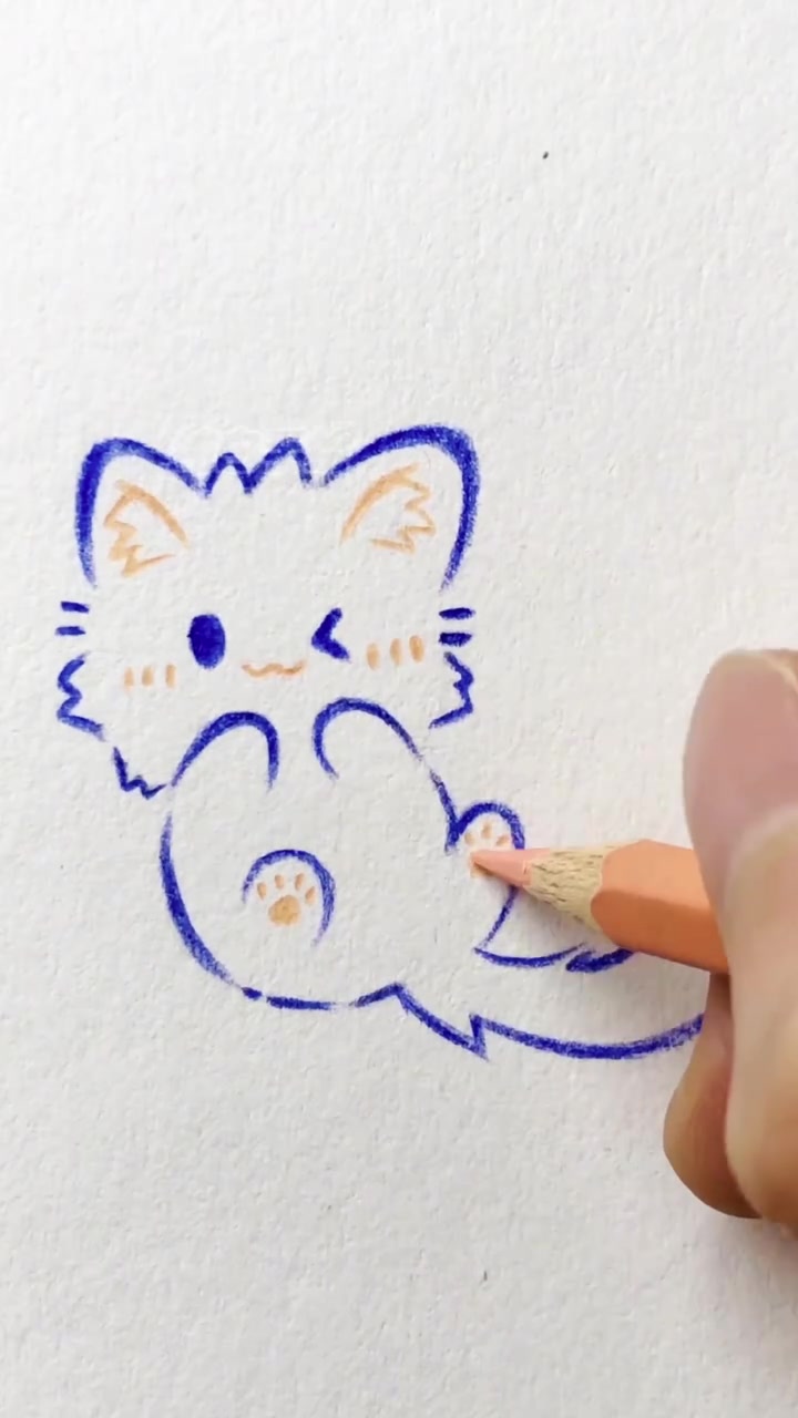 教你画一只恰到好处的小猫咪~