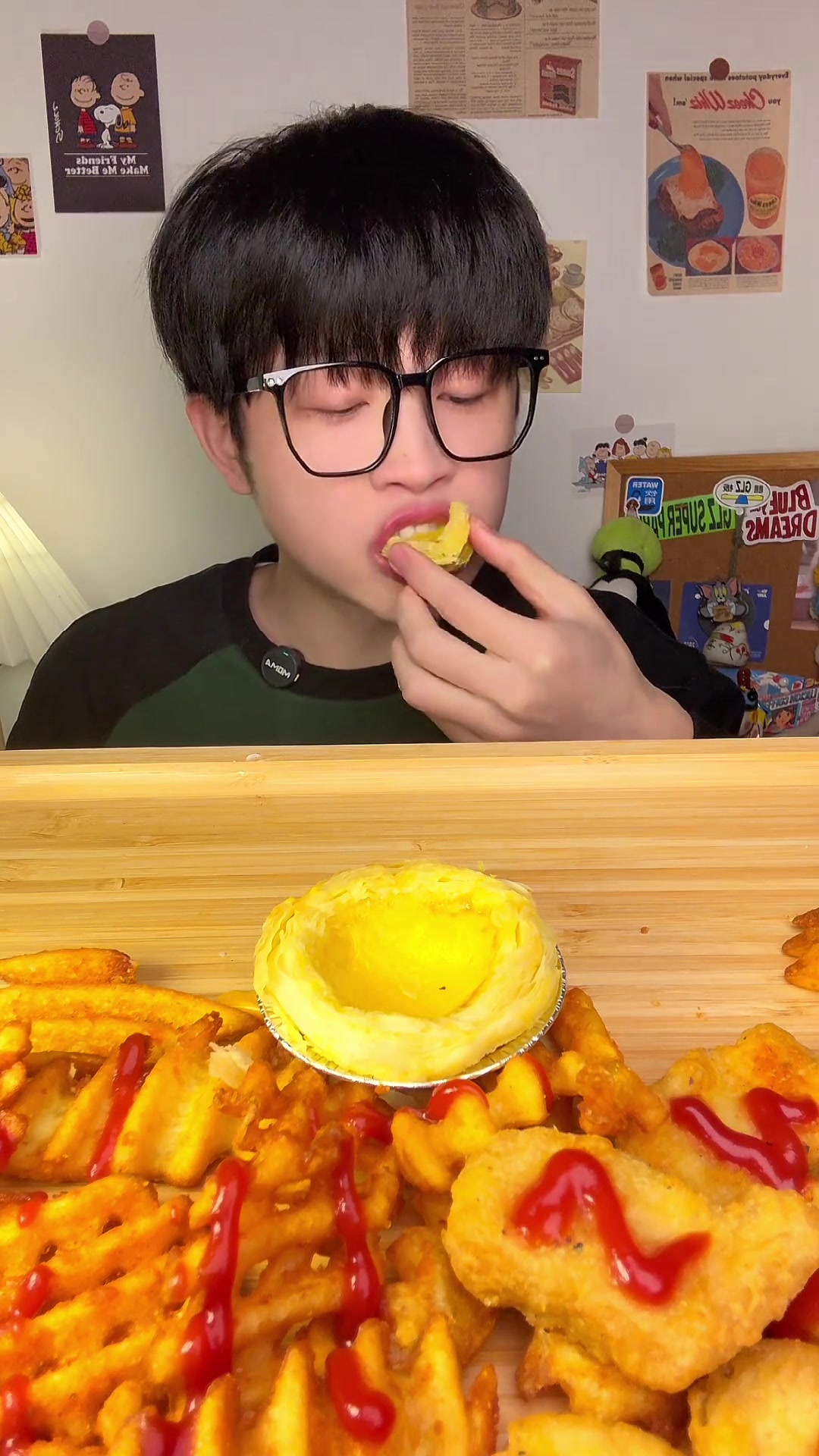 芝士牛肉汉堡炸鸡腿炸物小吃香迷糊啦