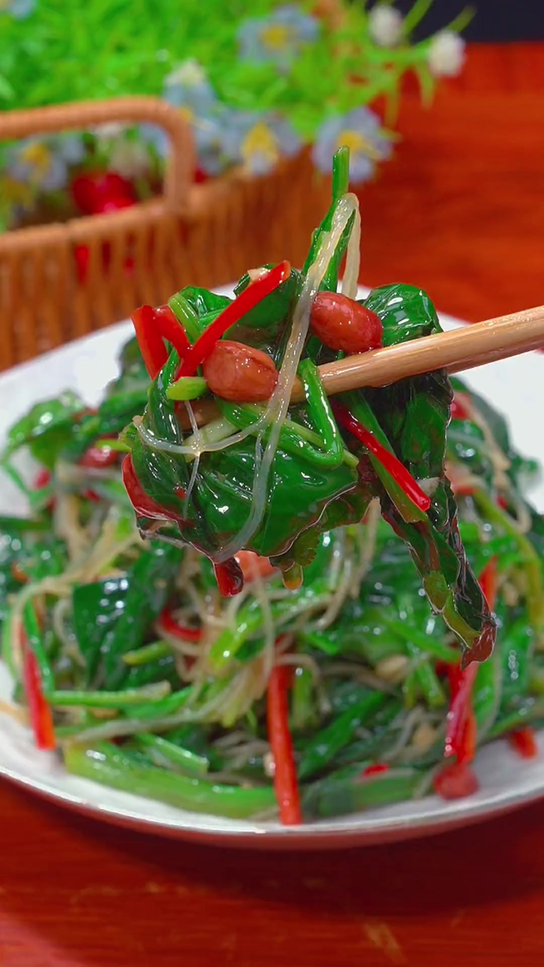 果仁菠菜下酒又解腻