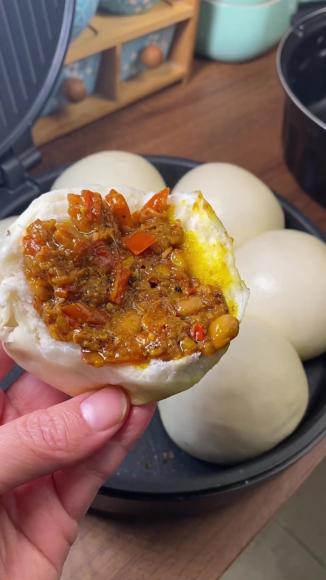电饼铛别只拿来烙饼了,烙馒头也是刚刚的!