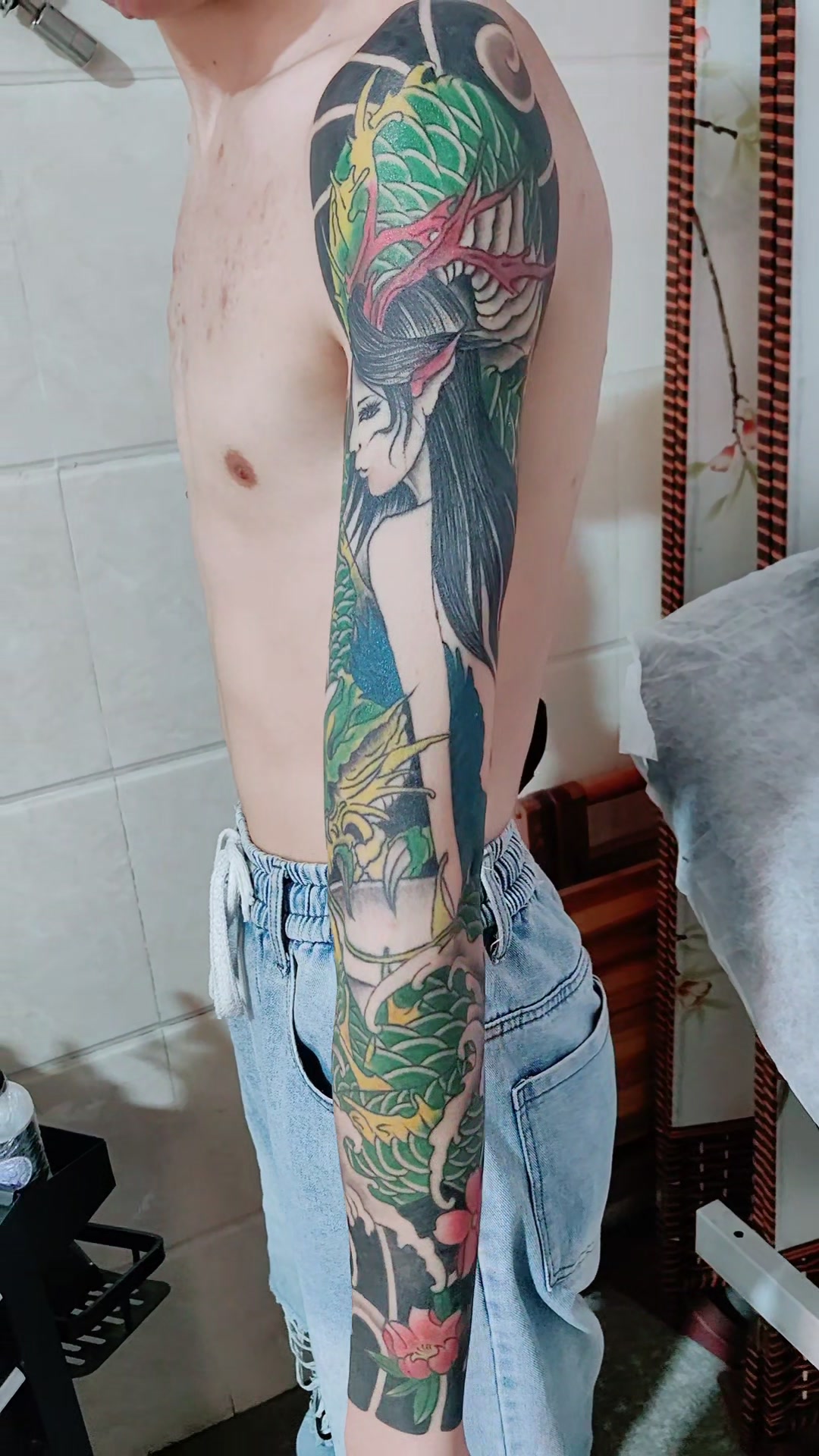 花臂纹身手稿#吴江纹身哪家好#吴江酷炫纹身。