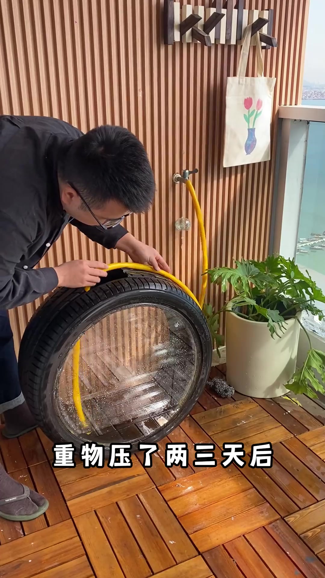 我将旧轮胎改成鱼缸，给高达打造了个闪亮的家！