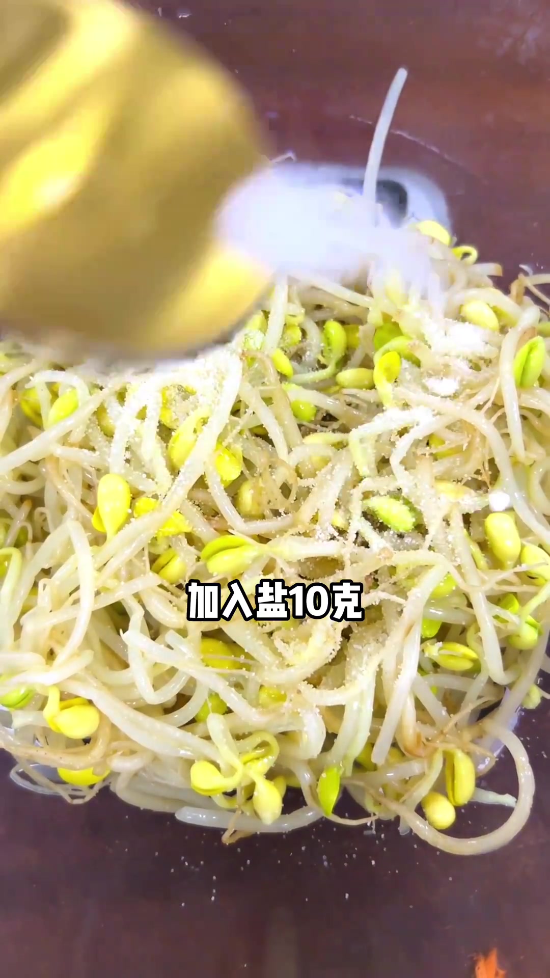 烤肉店必备小菜韩式辣拌豆芽
