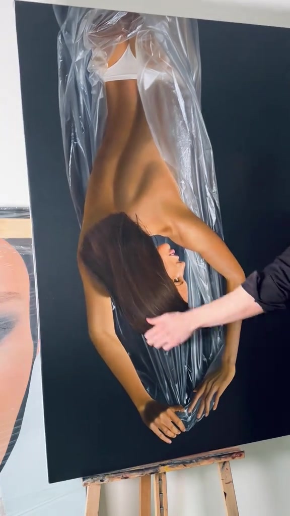 超写实人物油画