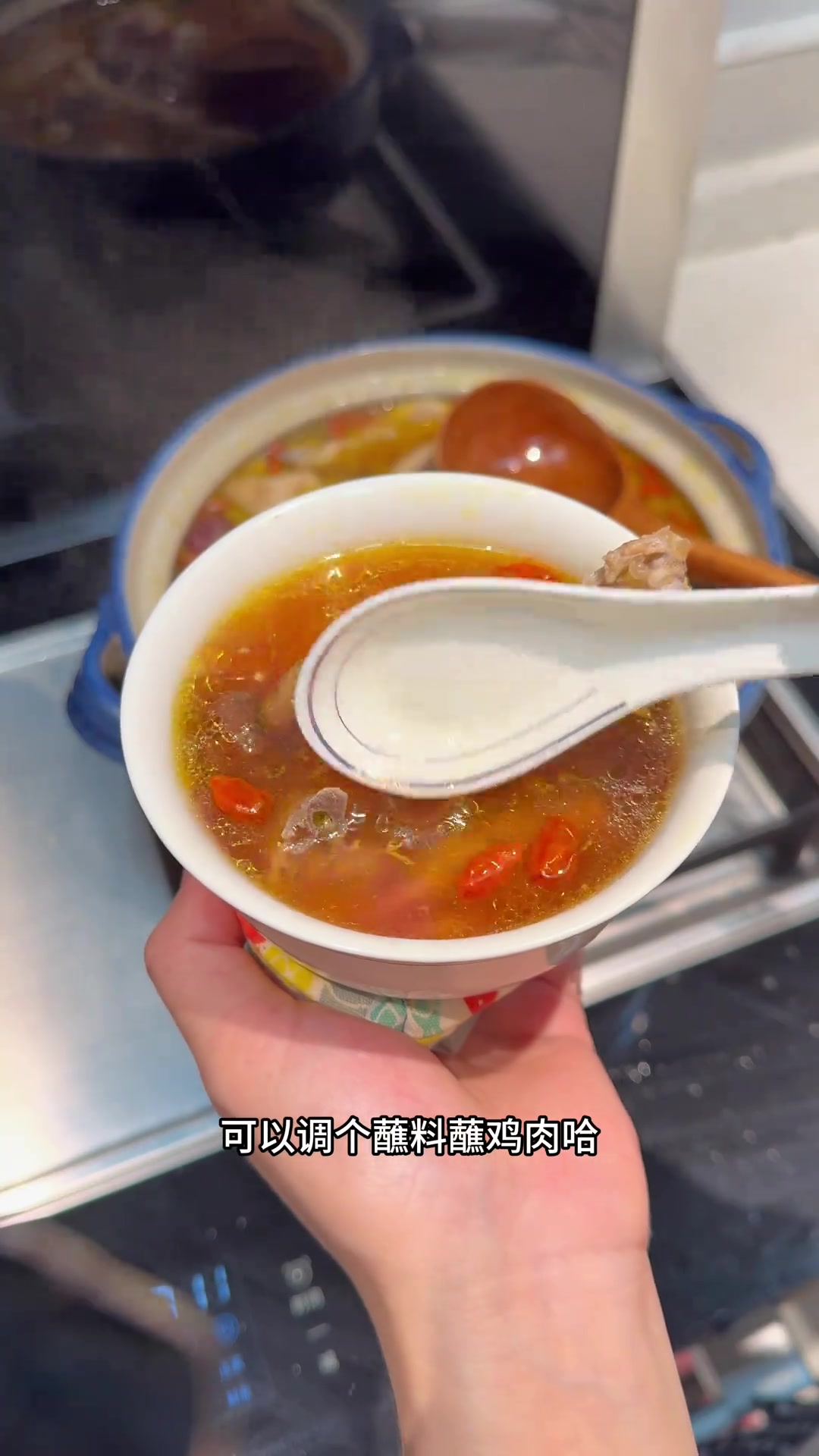 今天的午餐好福建味道，闽南挂菜饭，红姑土鸡汤超级赞