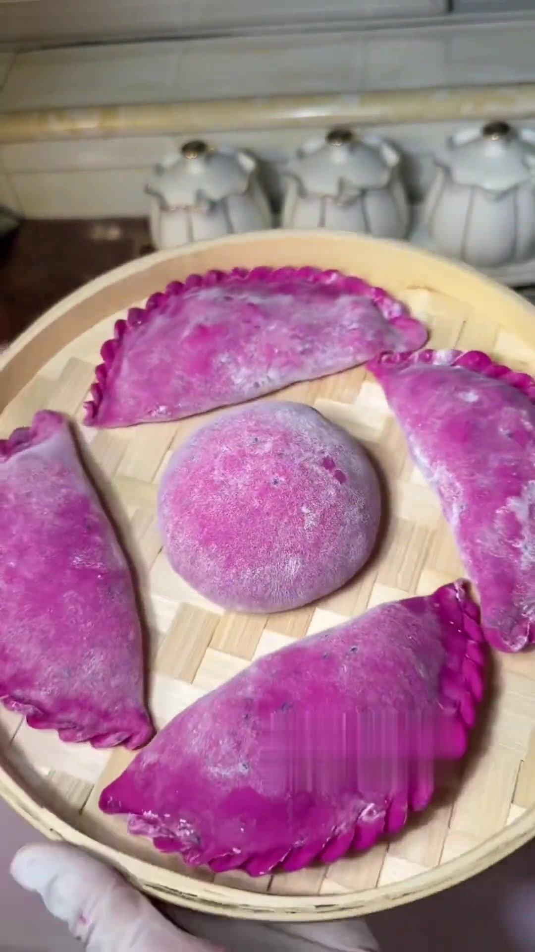 火龙果饺子皮，好吃