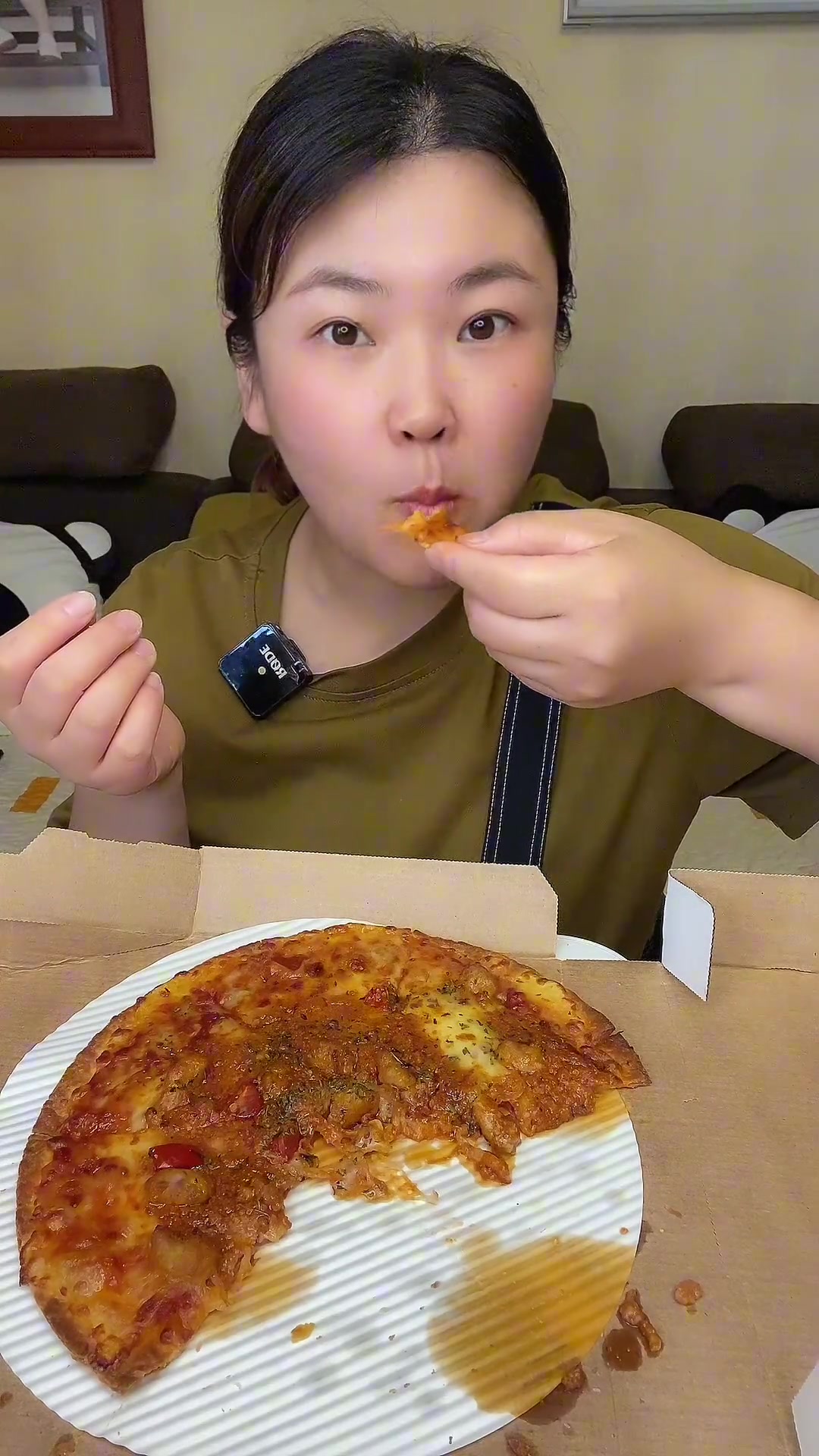 今天吃我爱的披萨啦