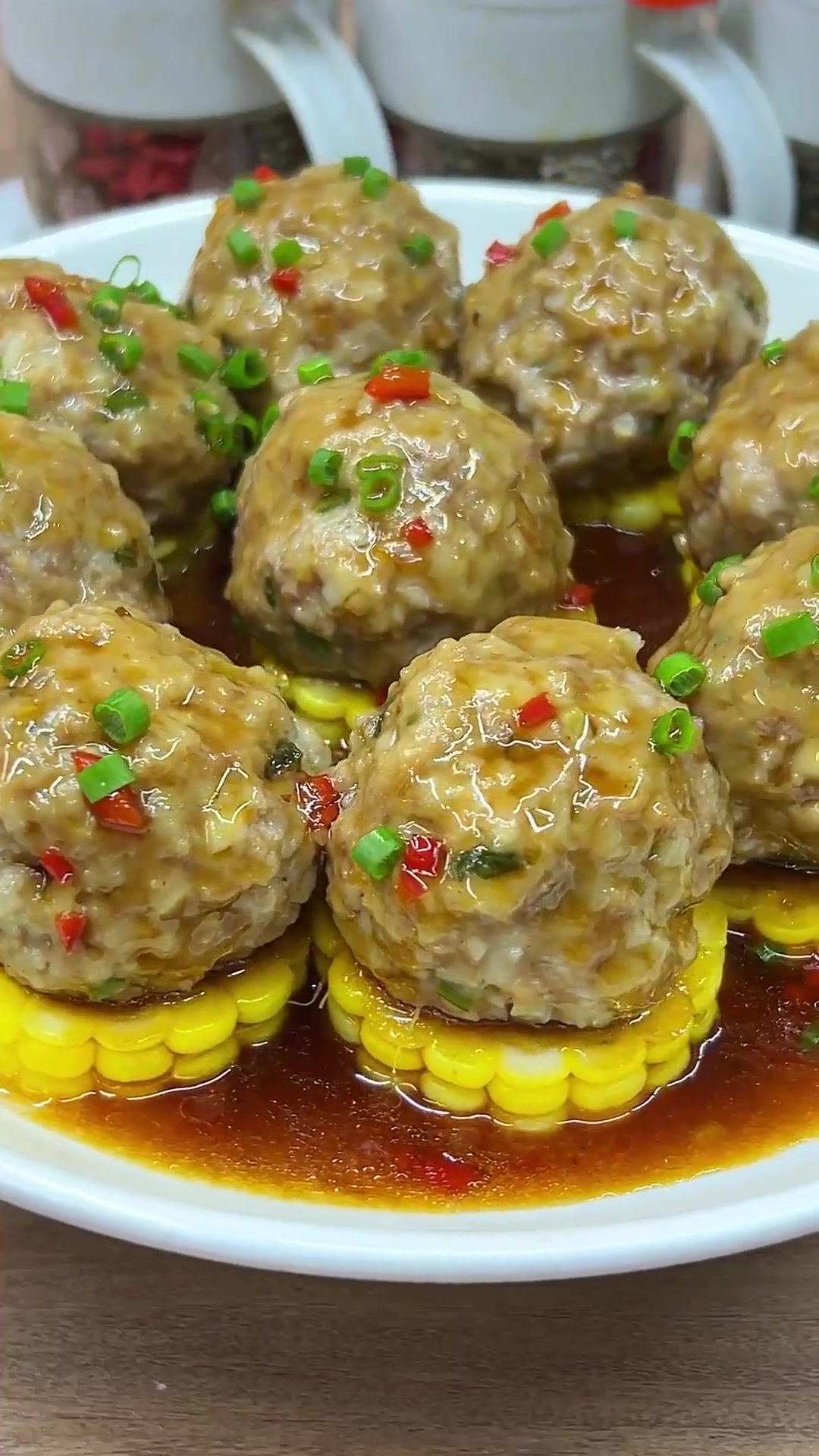 莲藕蒸肉丸，好吃的