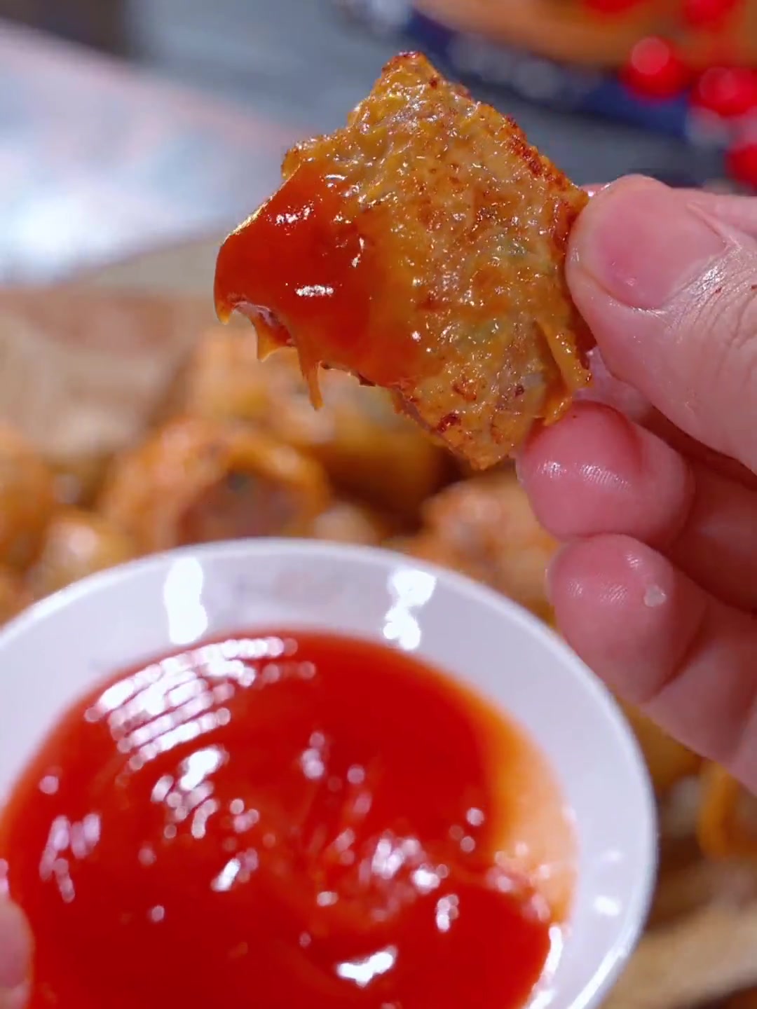 广东特色炸虾饺教程，酥脆咸香超好吃！