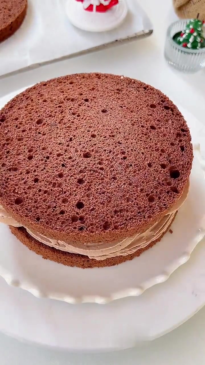 冬日限定巧克力裸蛋糕！无需抹面，香醇不腻巨好吃！
