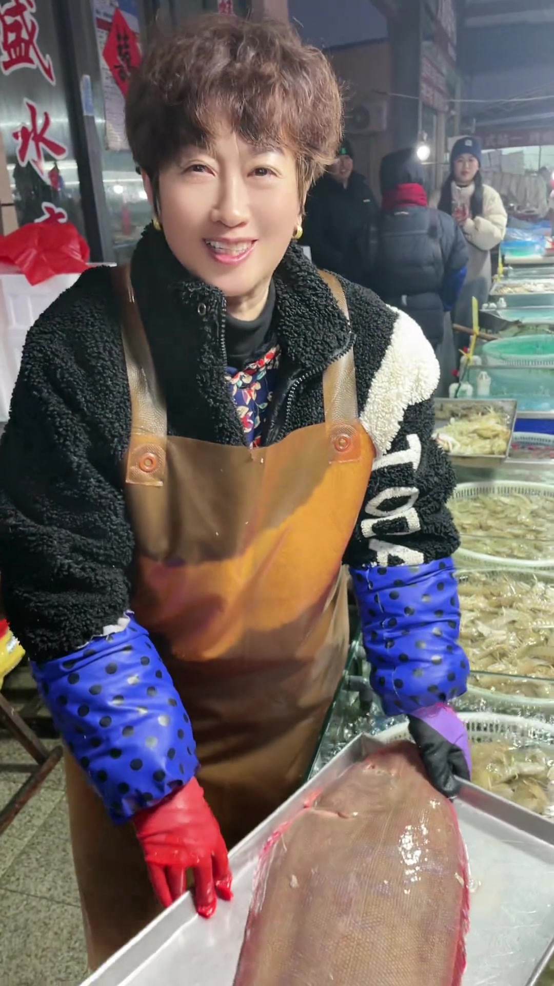 好大的野生鳎米鱼