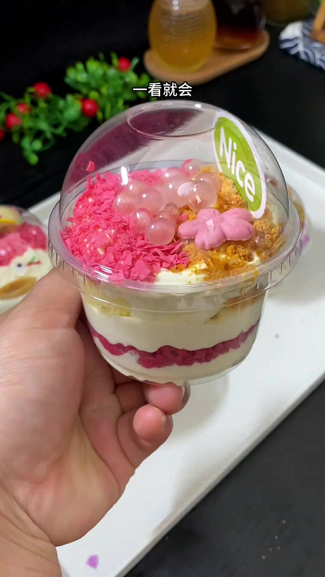 学校门口的可爱蛋糕杯，做法其实很简单