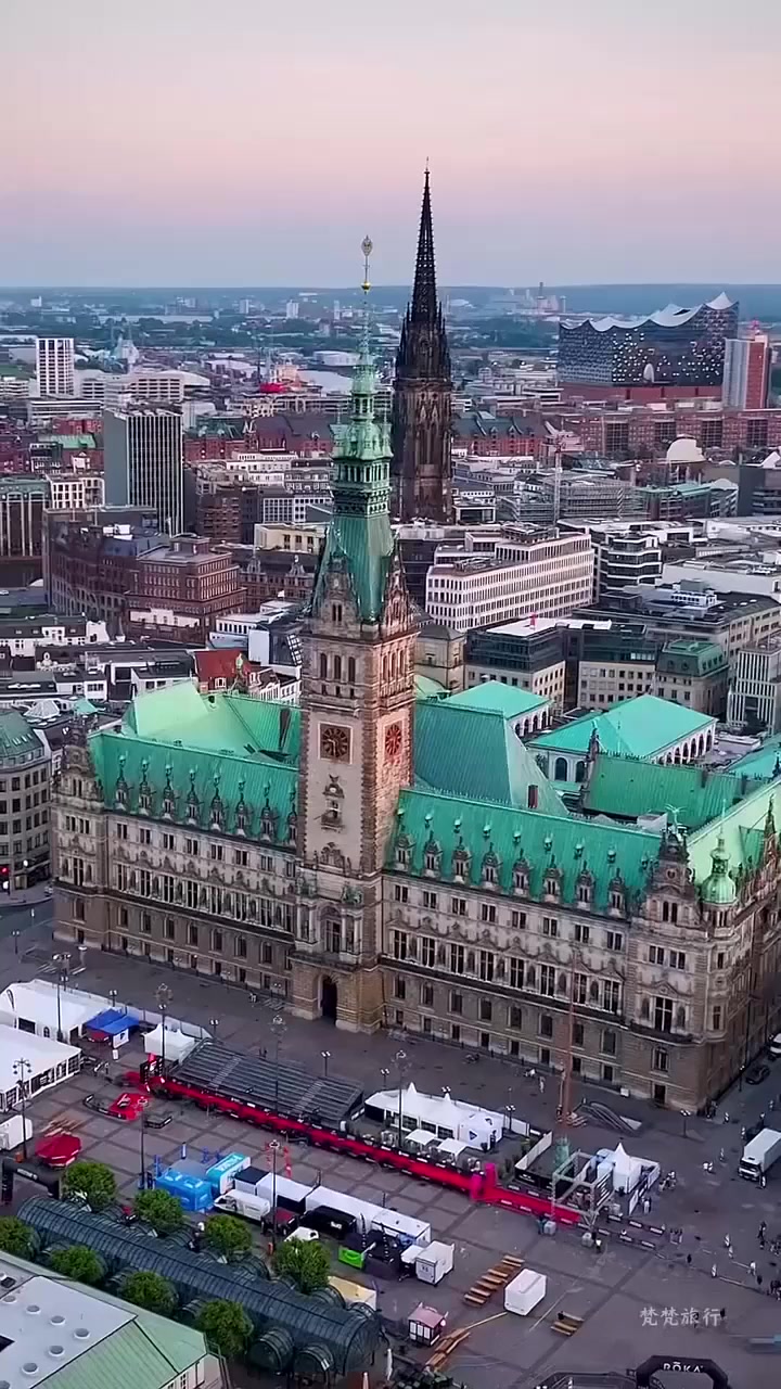 夏日旅行,汉堡(Hamburg)位于德国北部的港口城市,汉堡
