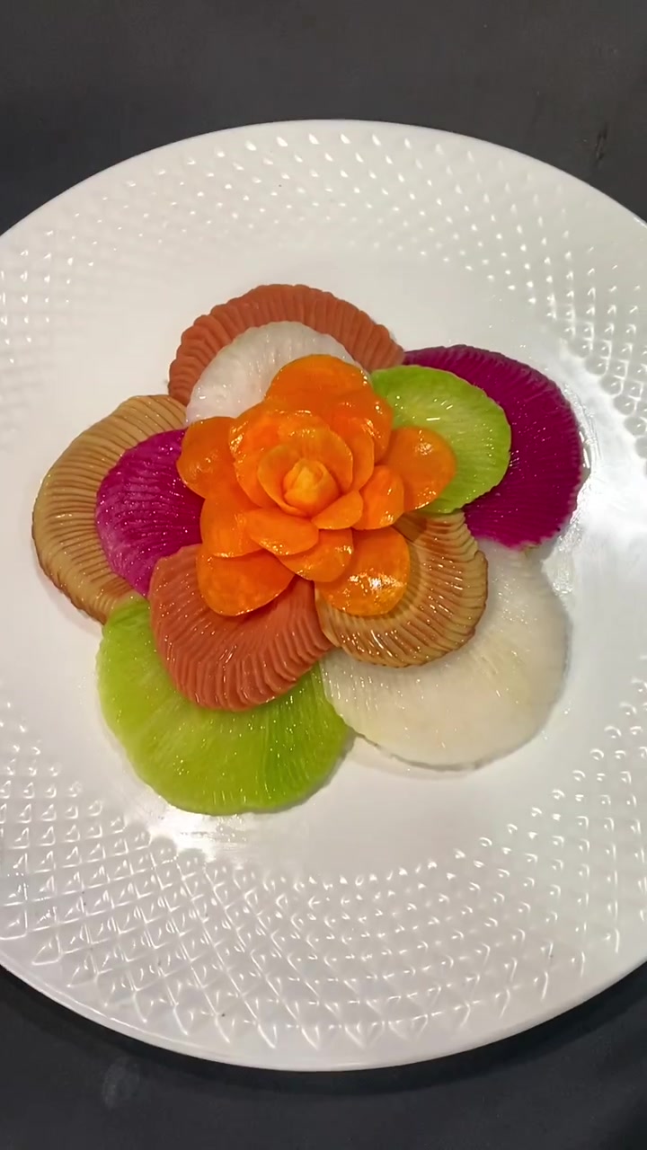 高级厨师证必考项目,什锦冷拼!