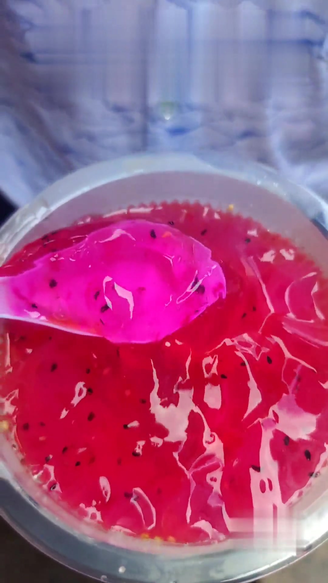 湖南冰粉之水果凉粉，头回见！