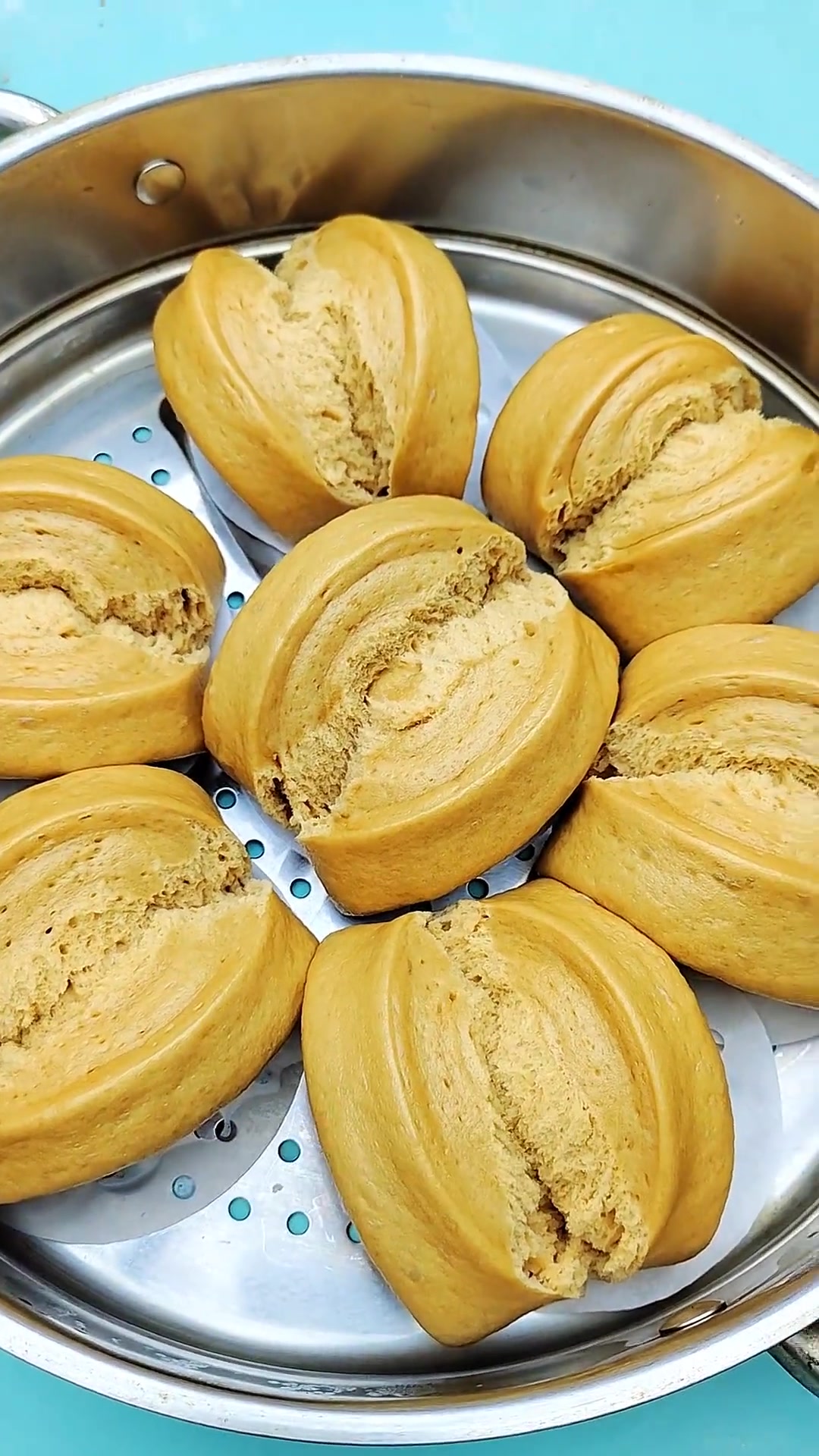 老面红糖刀切馒头,来学习吧