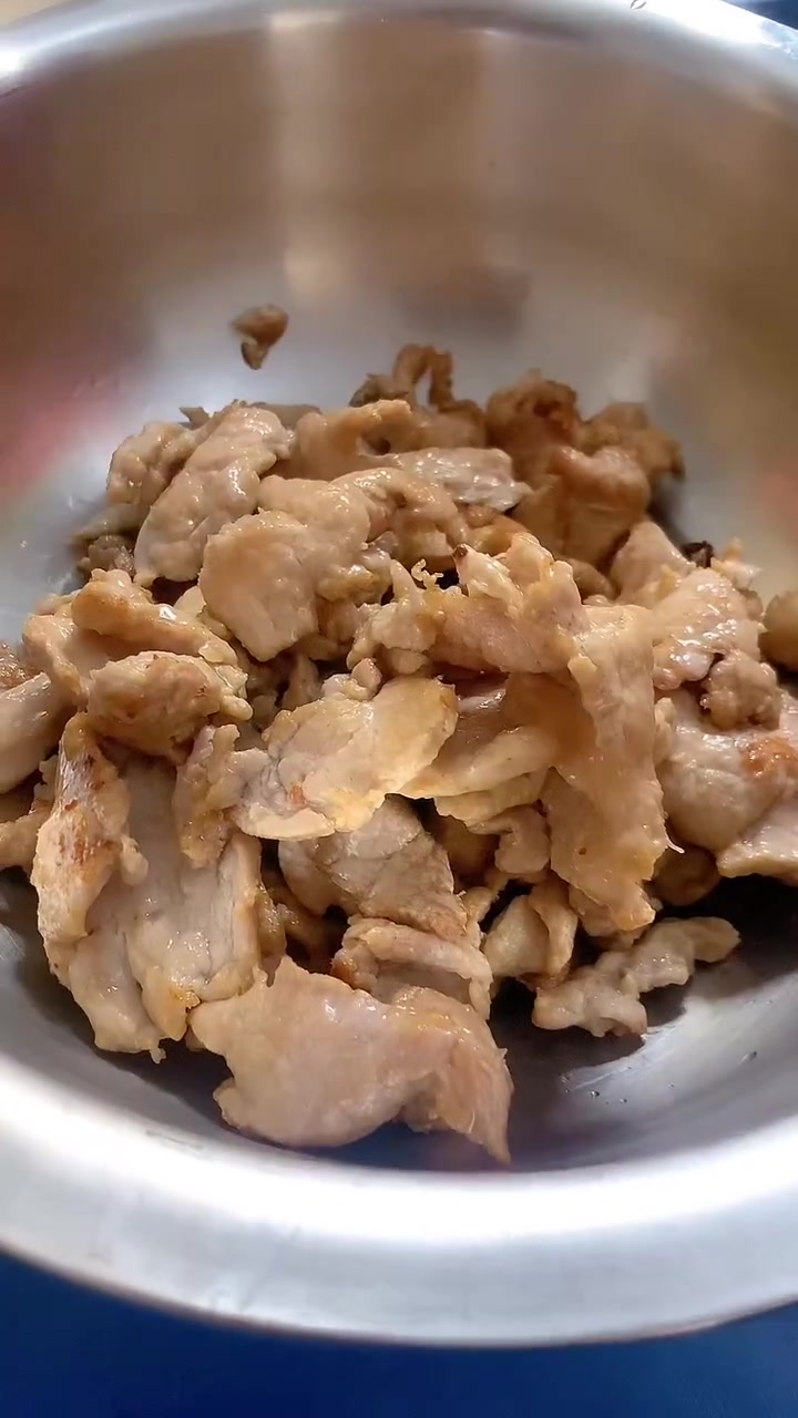 第二天做蒙羞肉,里脊肉切片腌制教程来啦!