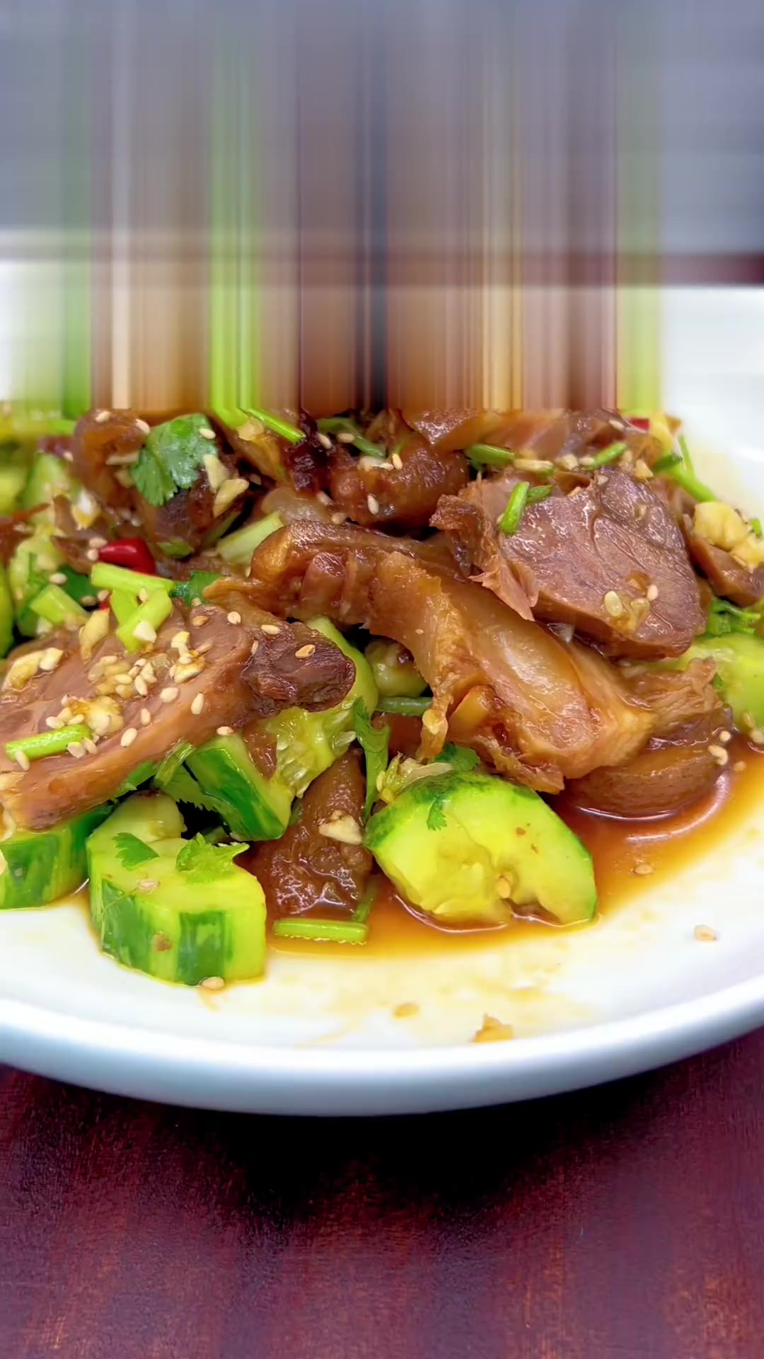 夏日清凉凉拌肘子,爽口不腻