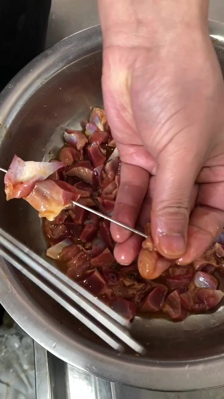 教你做椒麻鸡胗，处理干净切块，配比超简单！