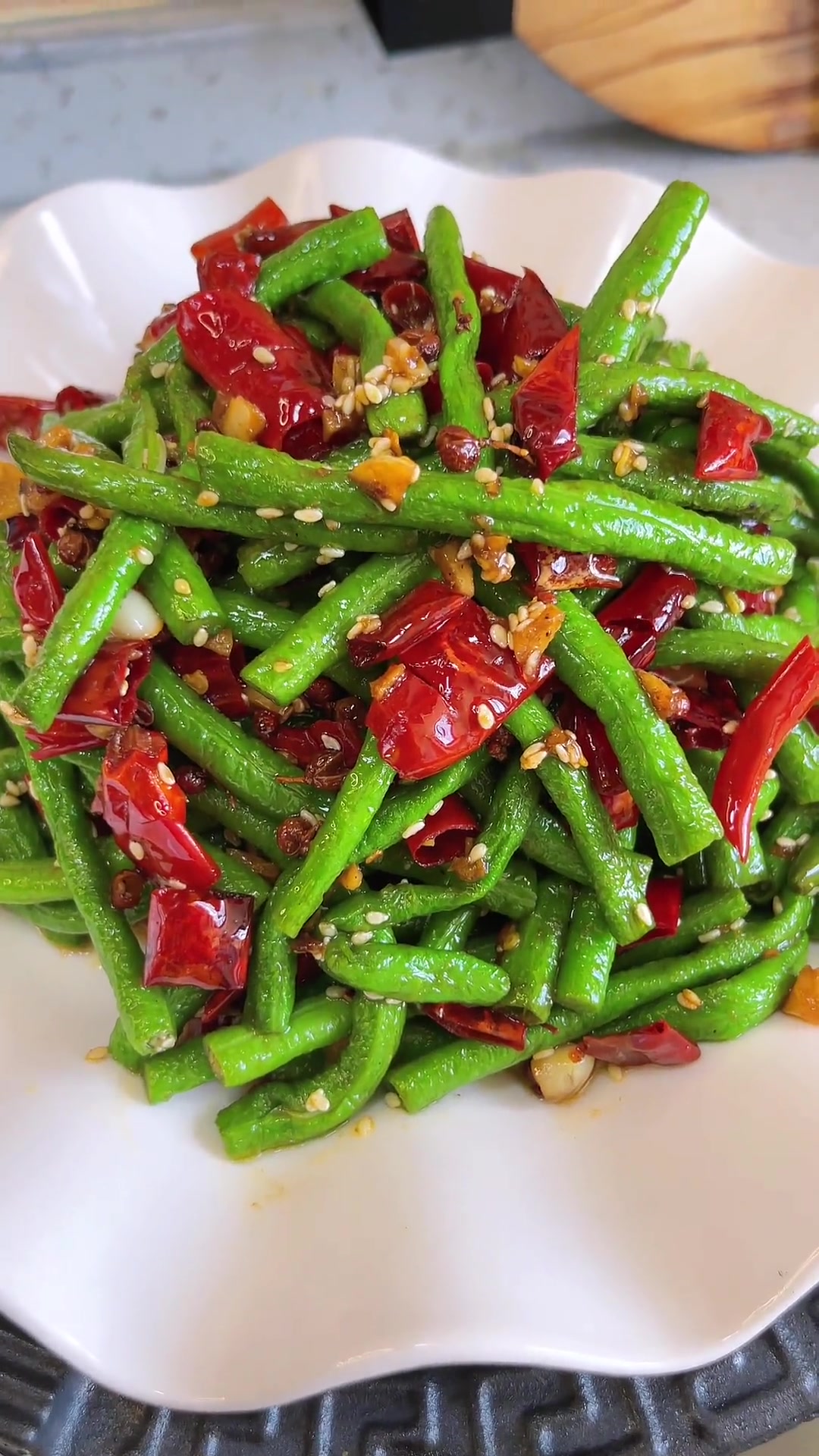 在家完美复刻饭店干煸豆角，麻辣鲜香超下饭