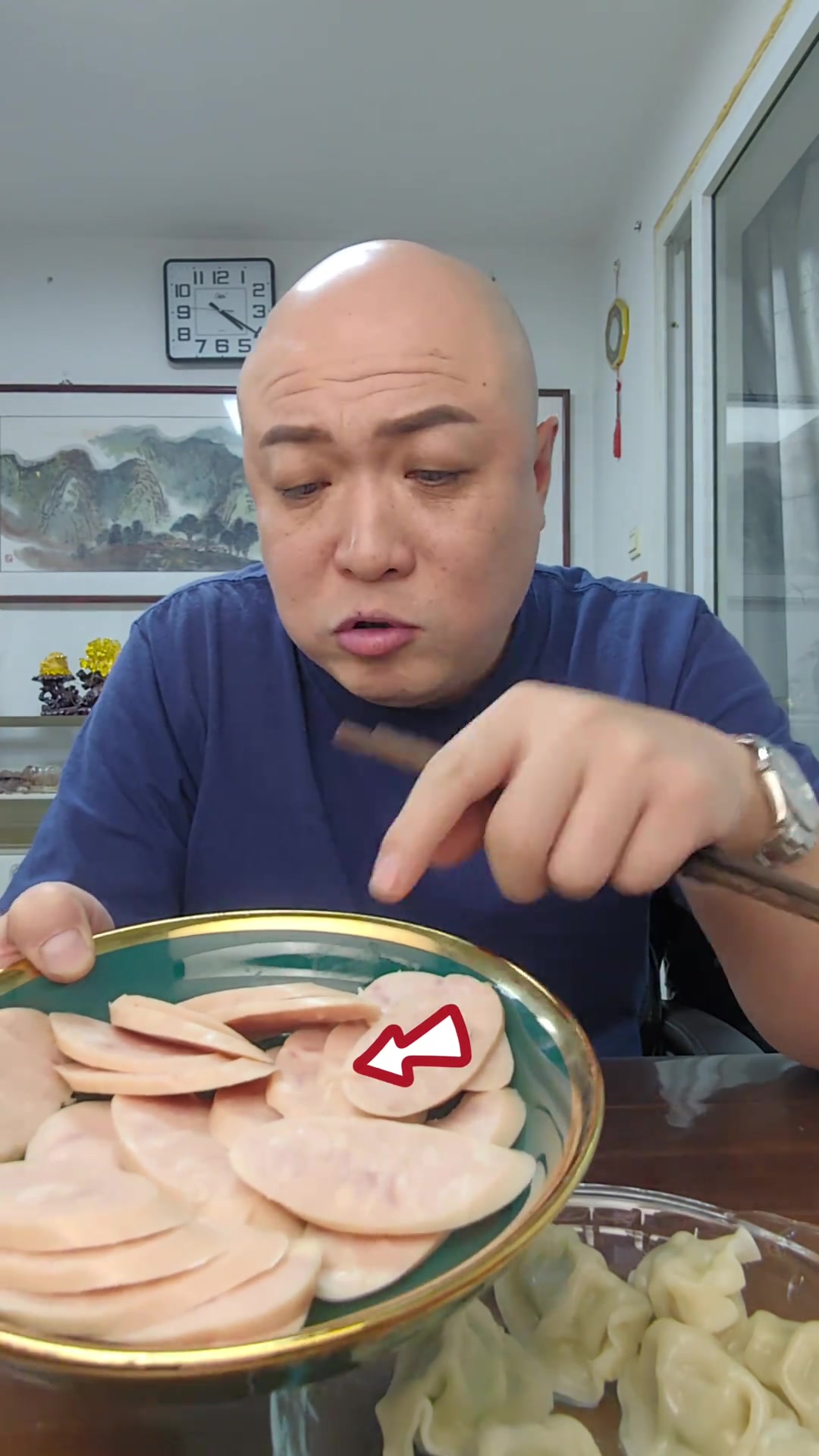 老北京蒜肠就上饺子，那才叫一个香呢