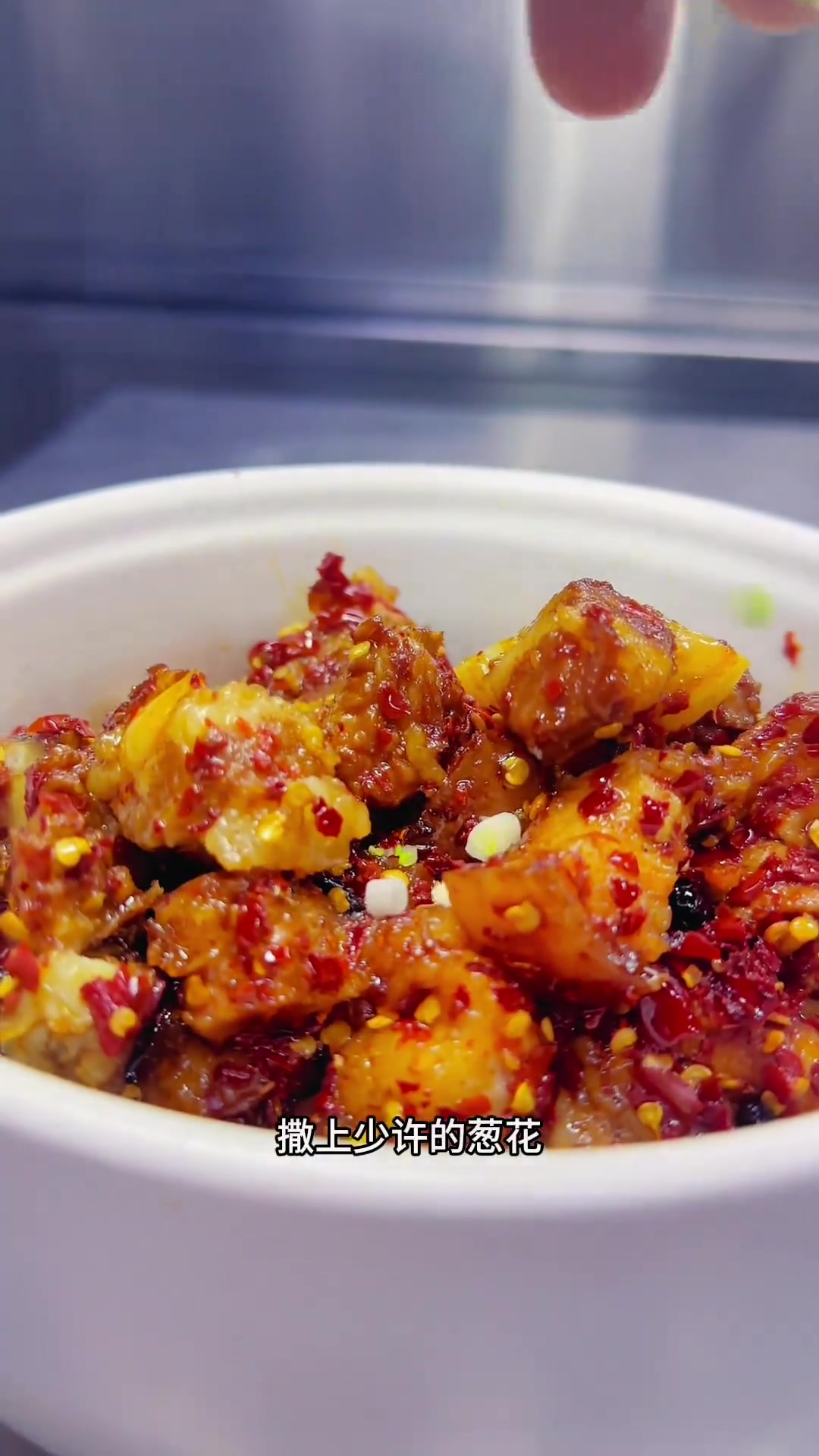 分享干豆角五花肉蒸排骨做法,高压锅隔水30分钟就行