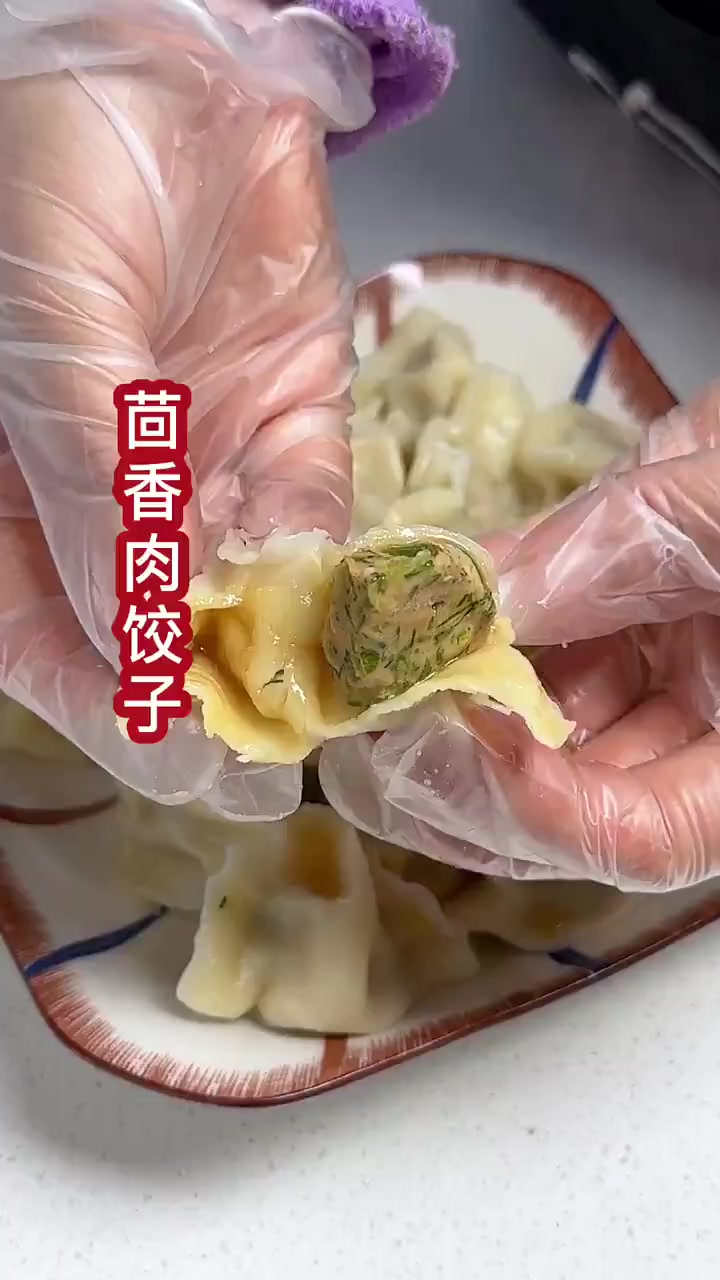 茴香猪肉馅饺子超好吃，鲜嫩多汁，喜欢的快做起来