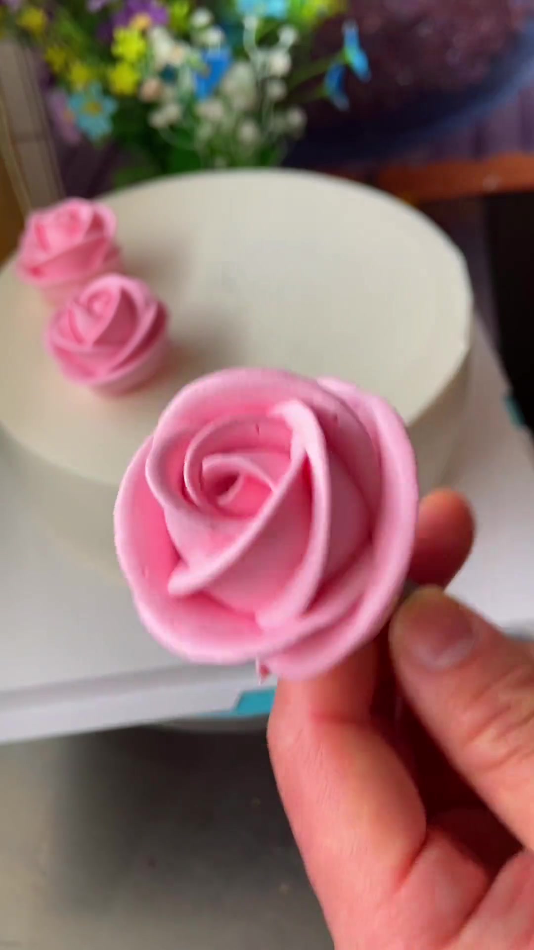 玫瑰花蛋糕制作，简单易学，一看就会