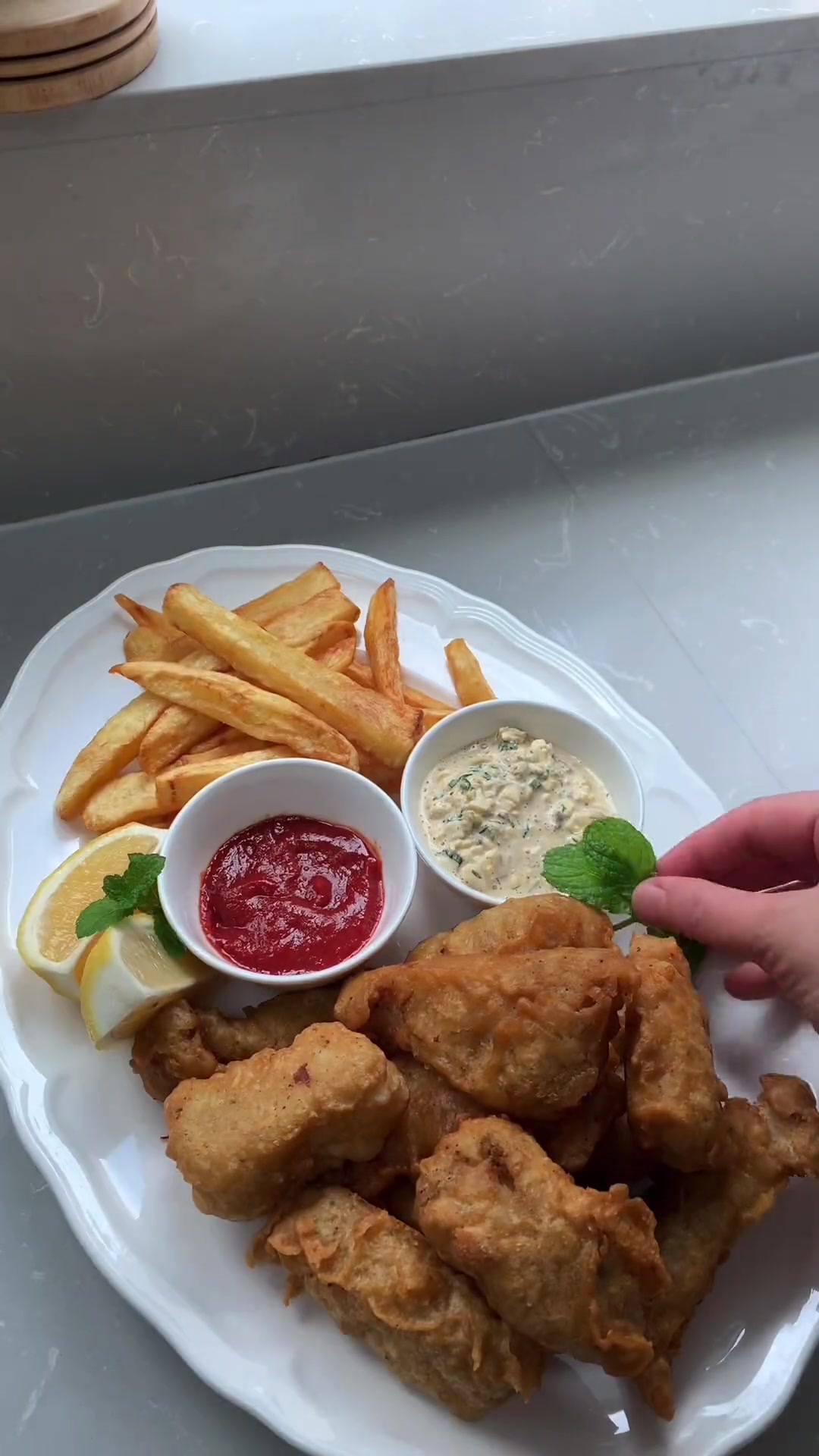 有着英国国菜之称的英式炸鱼!