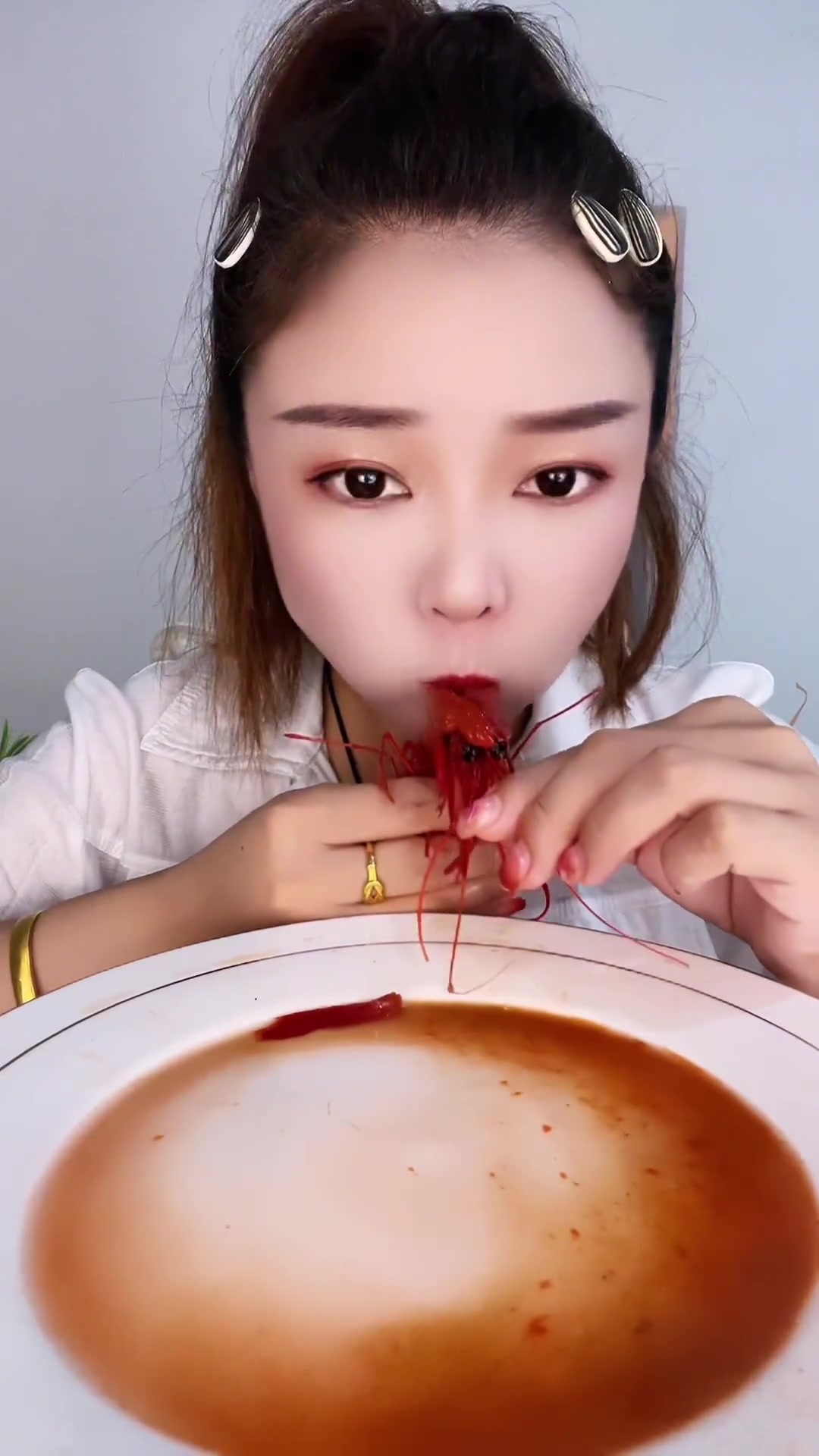 大红虾，非常的好吃