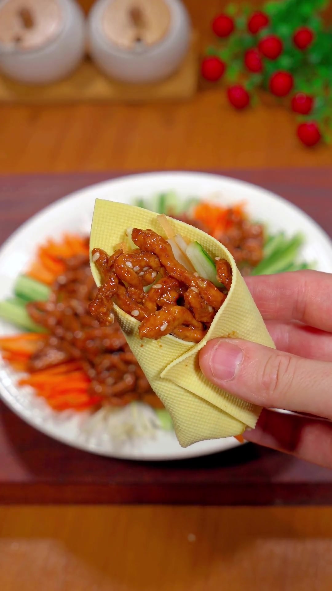孩子爱酱香豆皮卷,做法简单一口一个,比烤鸭还香